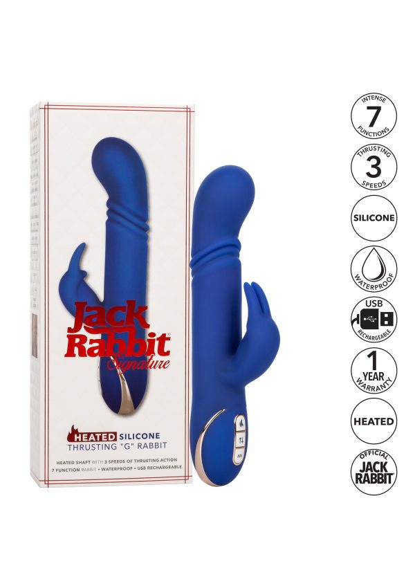 CalExotics Jack Rabbit Signature Heated Silicone Thrusting 'G' Rabbit - Afbeelding 10