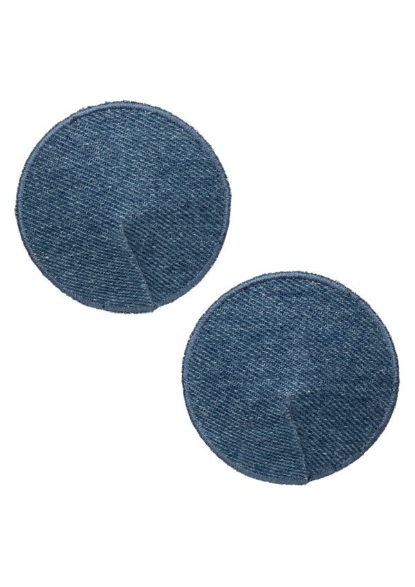 CalExotics Ride 'em Premium Denim Collection Round Pasties - Afbeelding 10