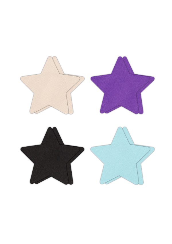 NS Novelties Pretty Pasties Star I Assorted 4 Pair - Afbeelding 4