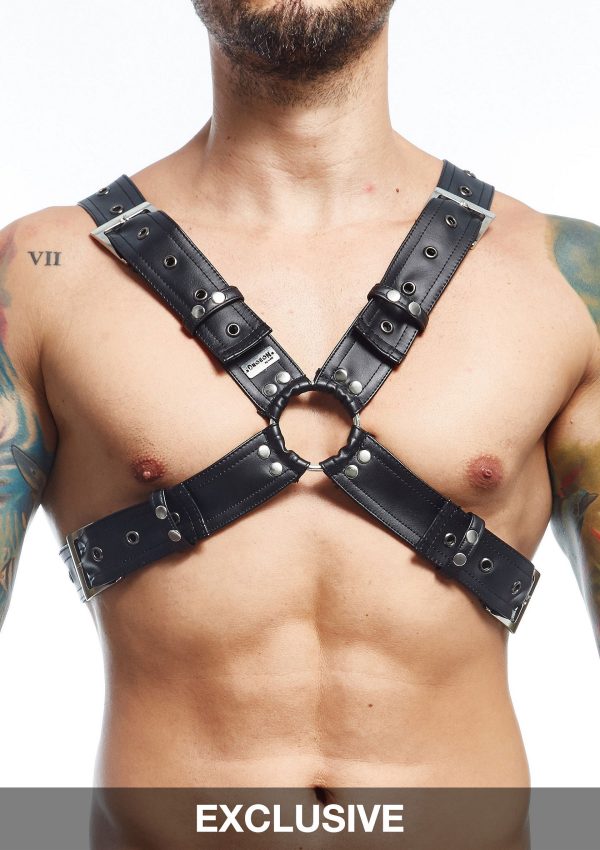 MOB Eroticwear Dngeon Harness Belts Cross - Afbeelding 6