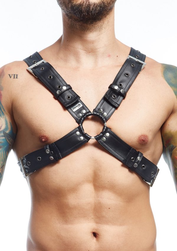 MOB Eroticwear Dngeon Harness Belts Cross - Afbeelding 7