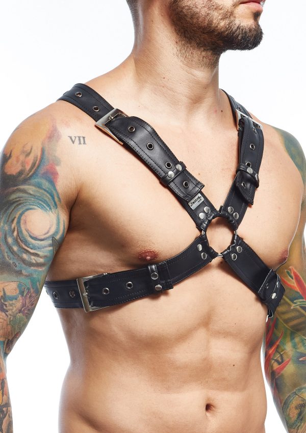 MOB Eroticwear Dngeon Harness Belts Cross - Afbeelding 4