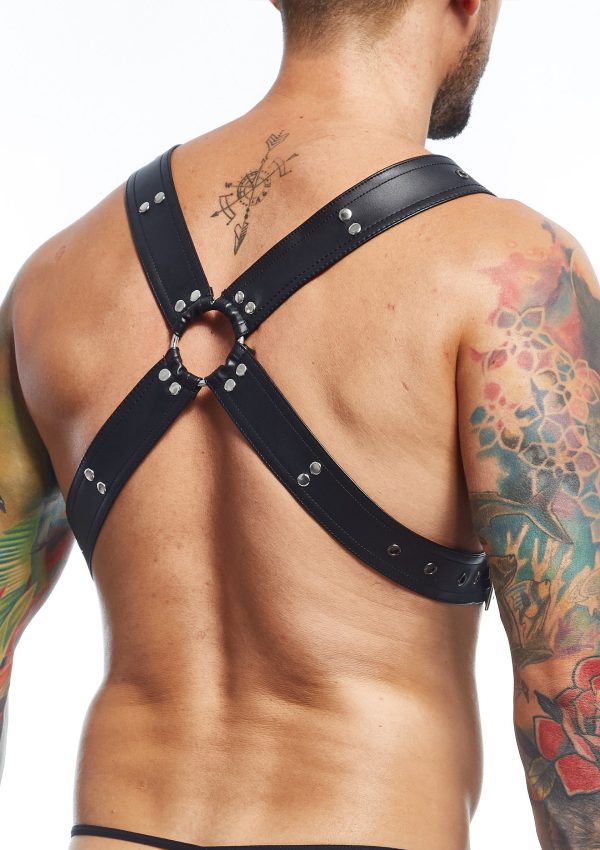 MOB Eroticwear Dngeon Harness Belts Cross - Afbeelding 5