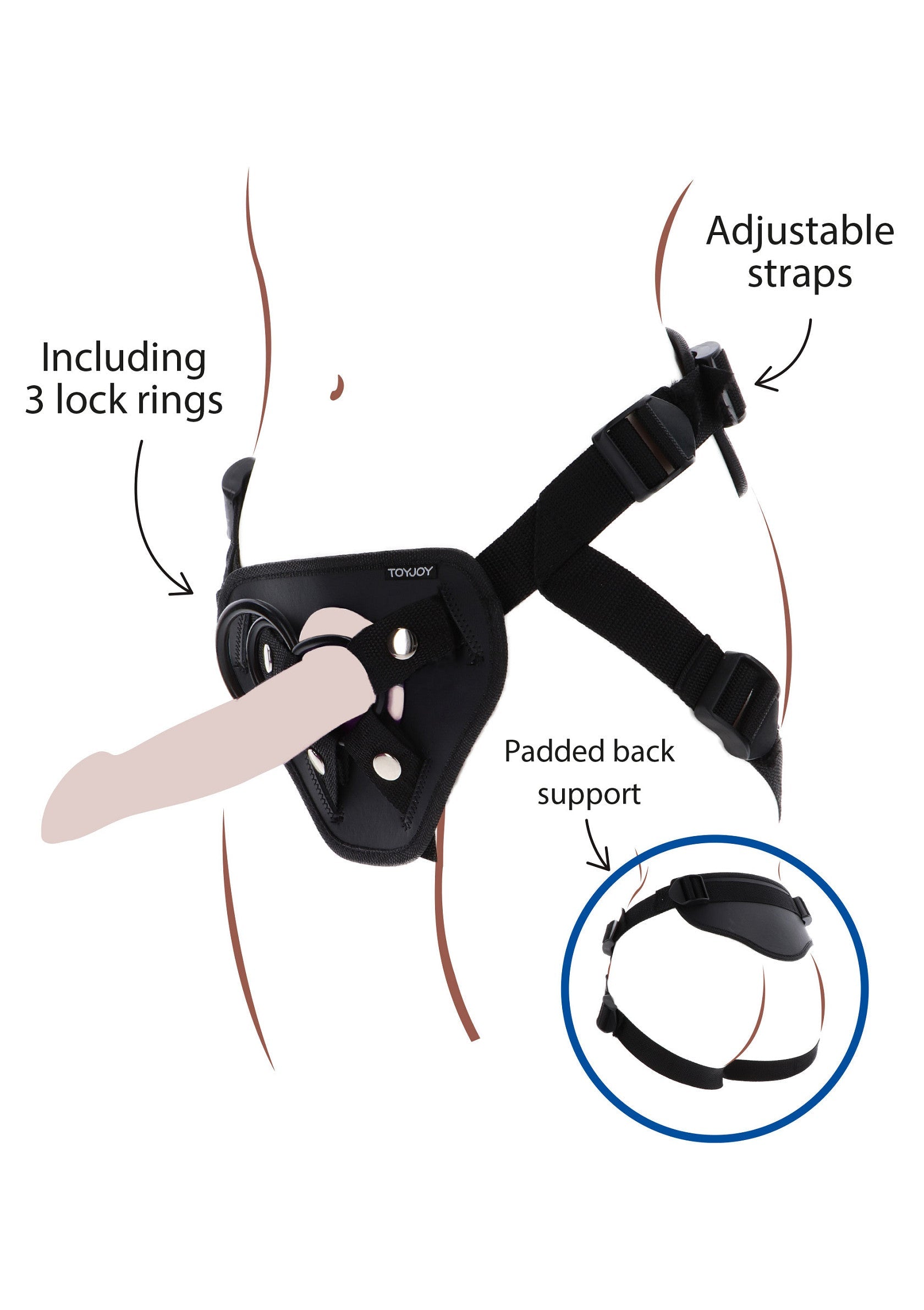 Strap-On Full Cover Harness - Afbeelding 9
