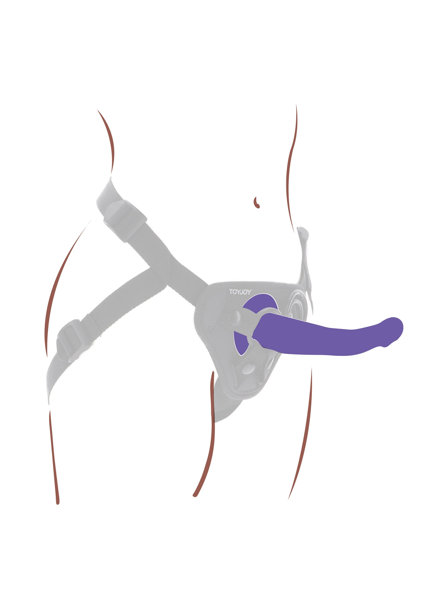 Harness Dong Silicone L - Afbeelding 3