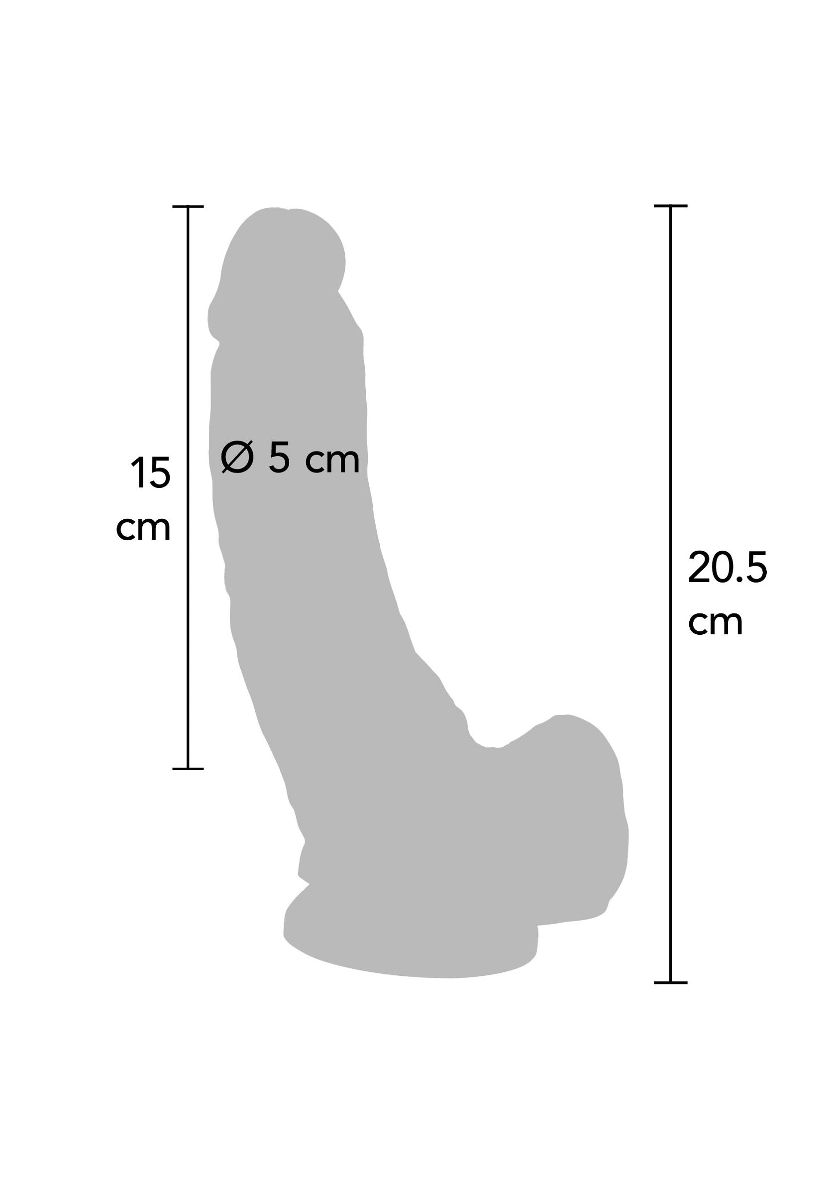 Dildo PVC 20.5 cm - Afbeelding 3