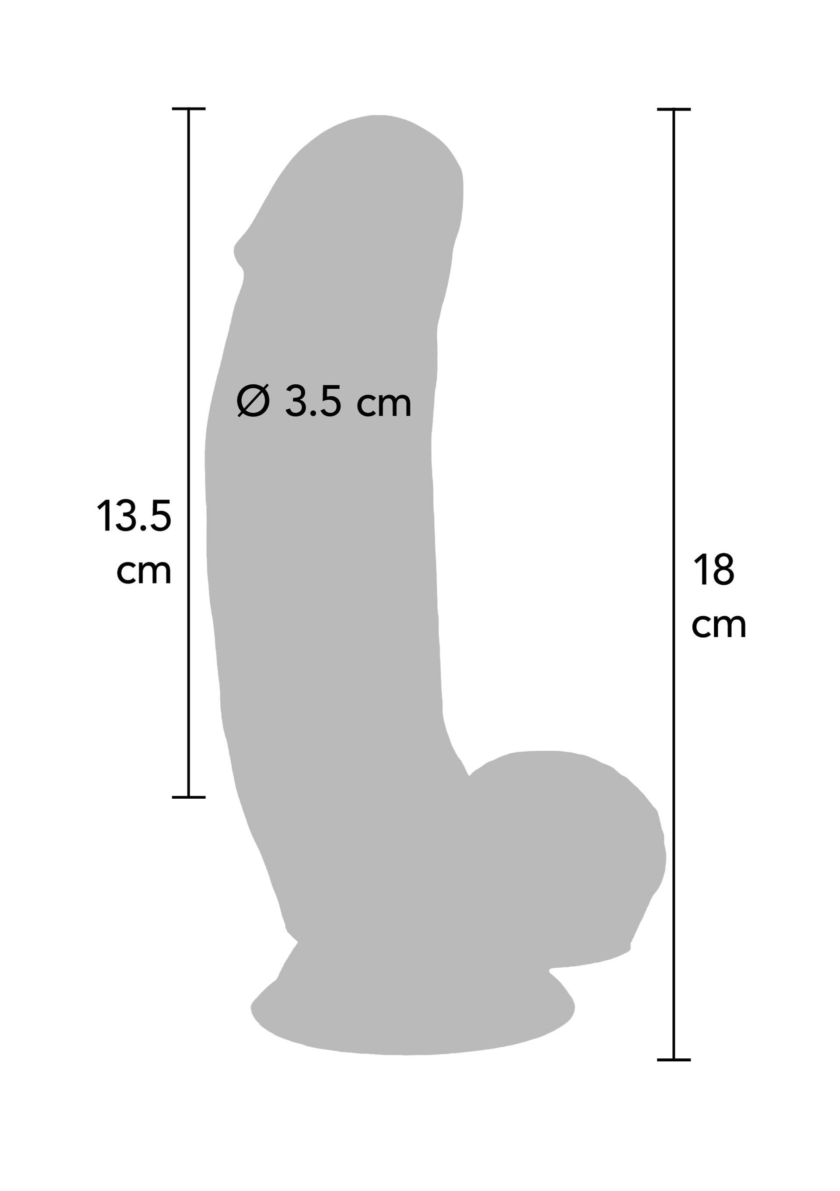 Dildo Silicone 18 cm - Afbeelding 5