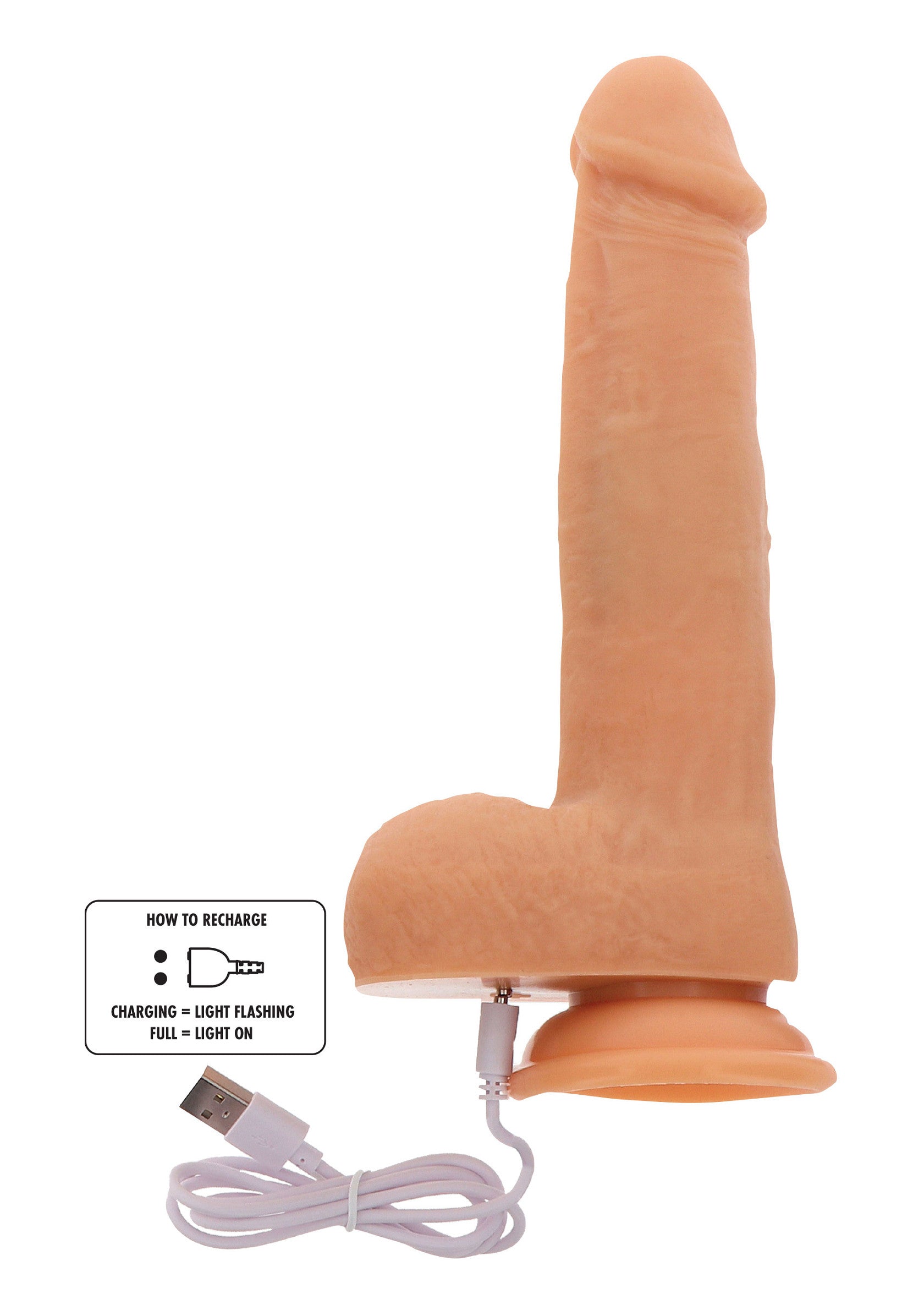 Naked Beaded Dildo Silicone 21 cm - Afbeelding 4