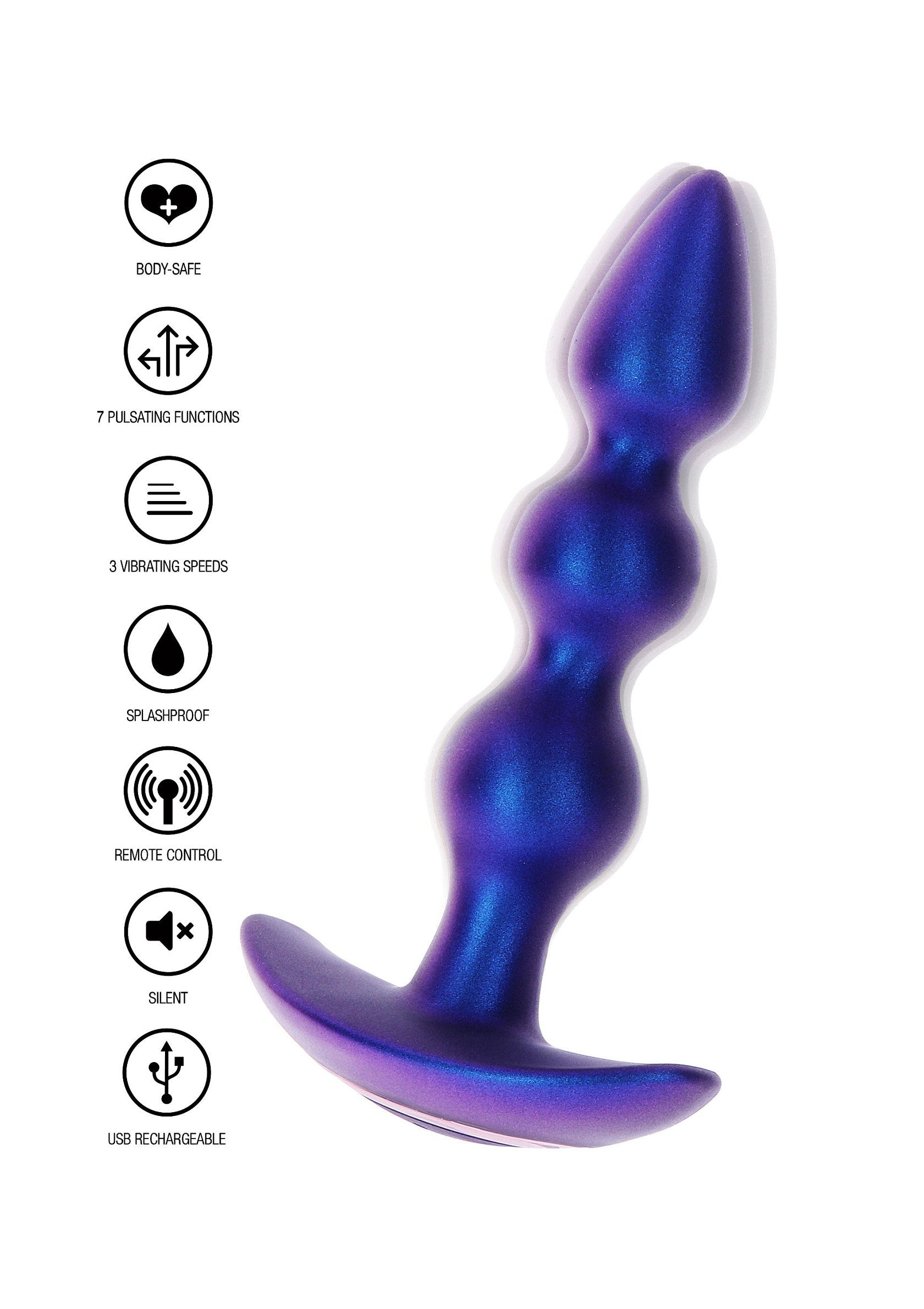 The Bold Beaded Vibrating Anal Plug - Afbeelding 7