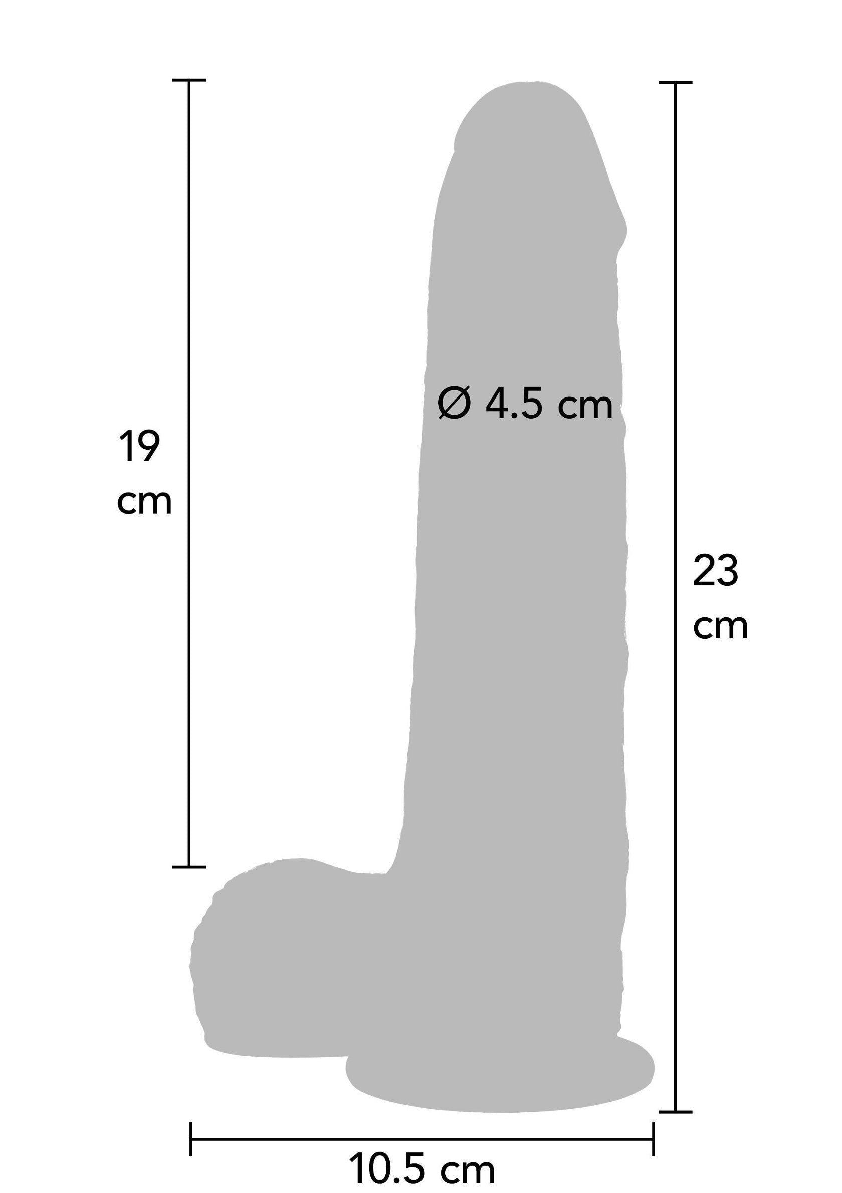 Foreskin Dildo Silicone 23 cm - Afbeelding 5