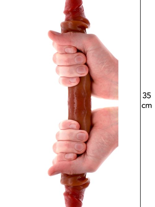 Foreskin Double Dong Silicone 35 cm