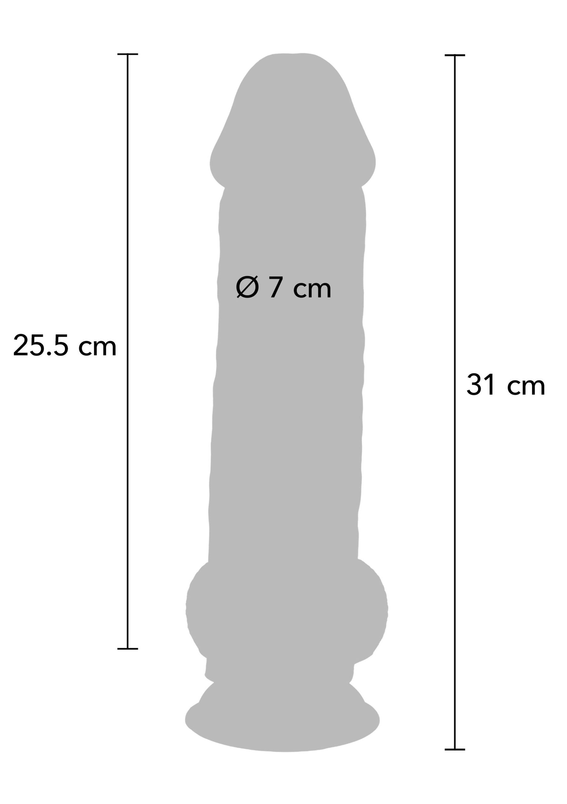 Deluxe Dual Density Thick Dildo TPE 31 cm - Afbeelding 9