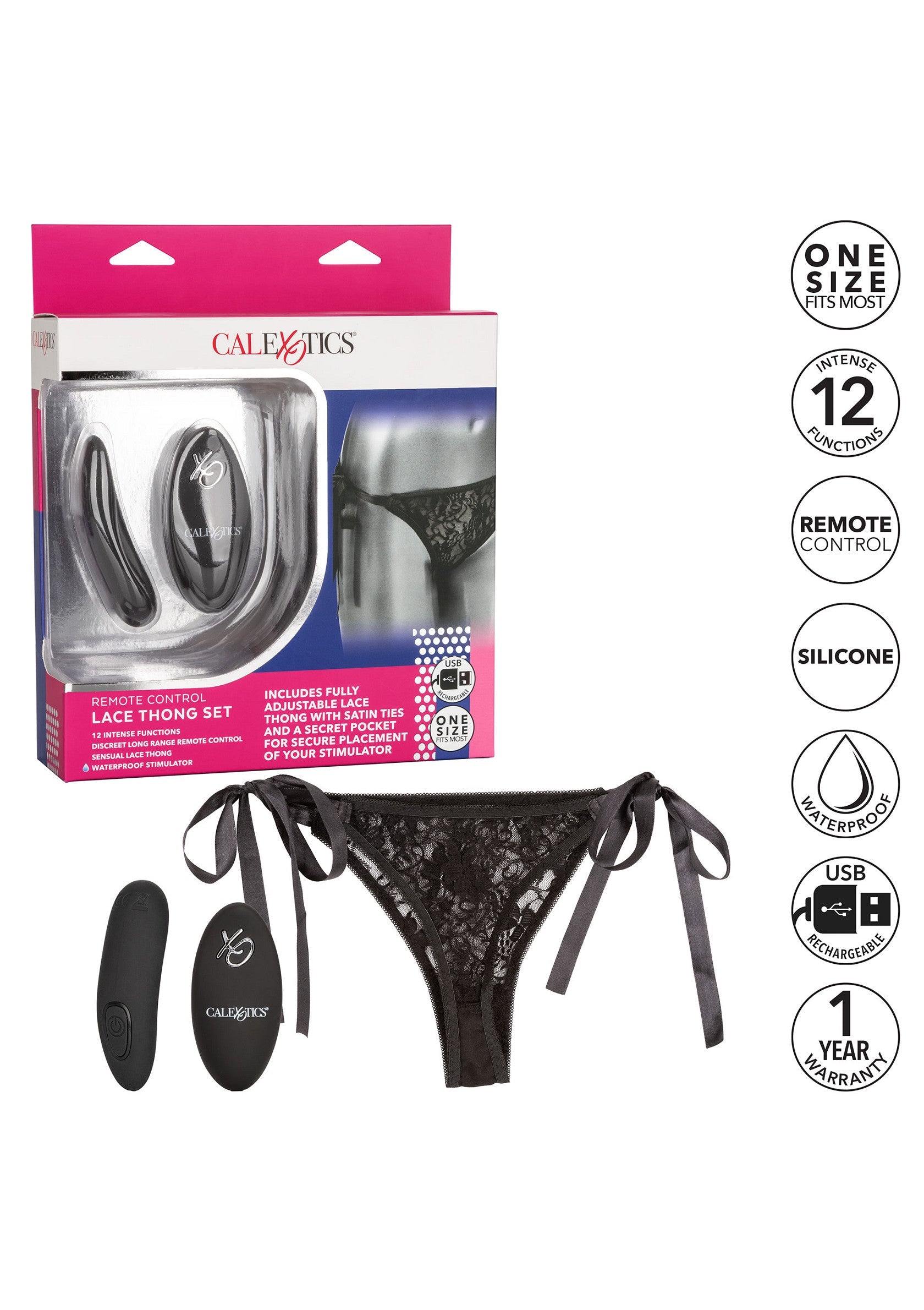 Remote Control Lace Thong Set - Afbeelding 10