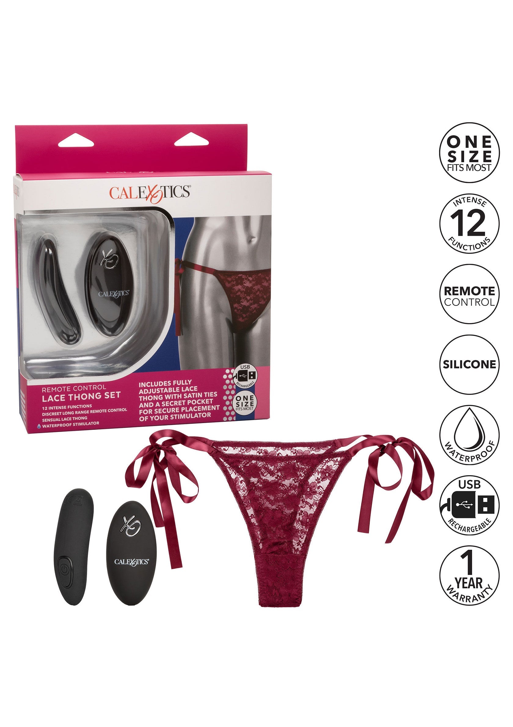 Remote Control Lace Thong Set - Afbeelding 14