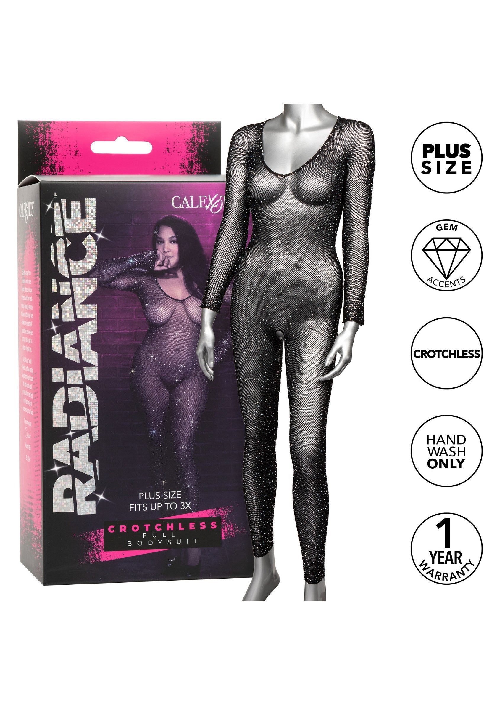 Crotchless Bodystocking Plus - Afbeelding 7