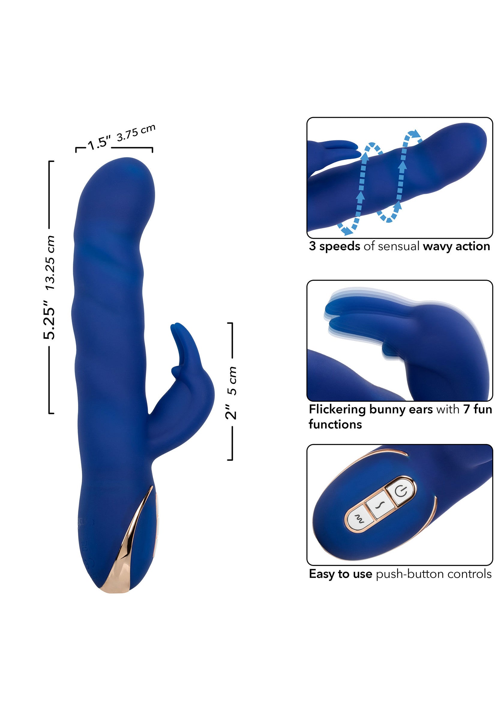 Silicone Wave Motion Rabbit - Afbeelding 6