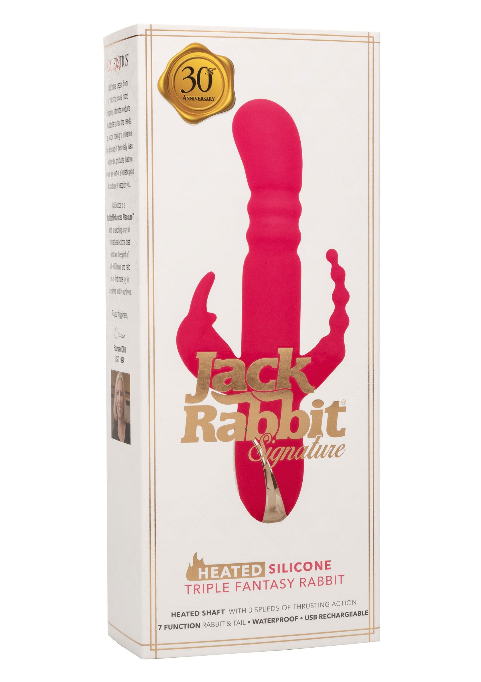 Heated Silicone Triple Rabbit - Afbeelding 2