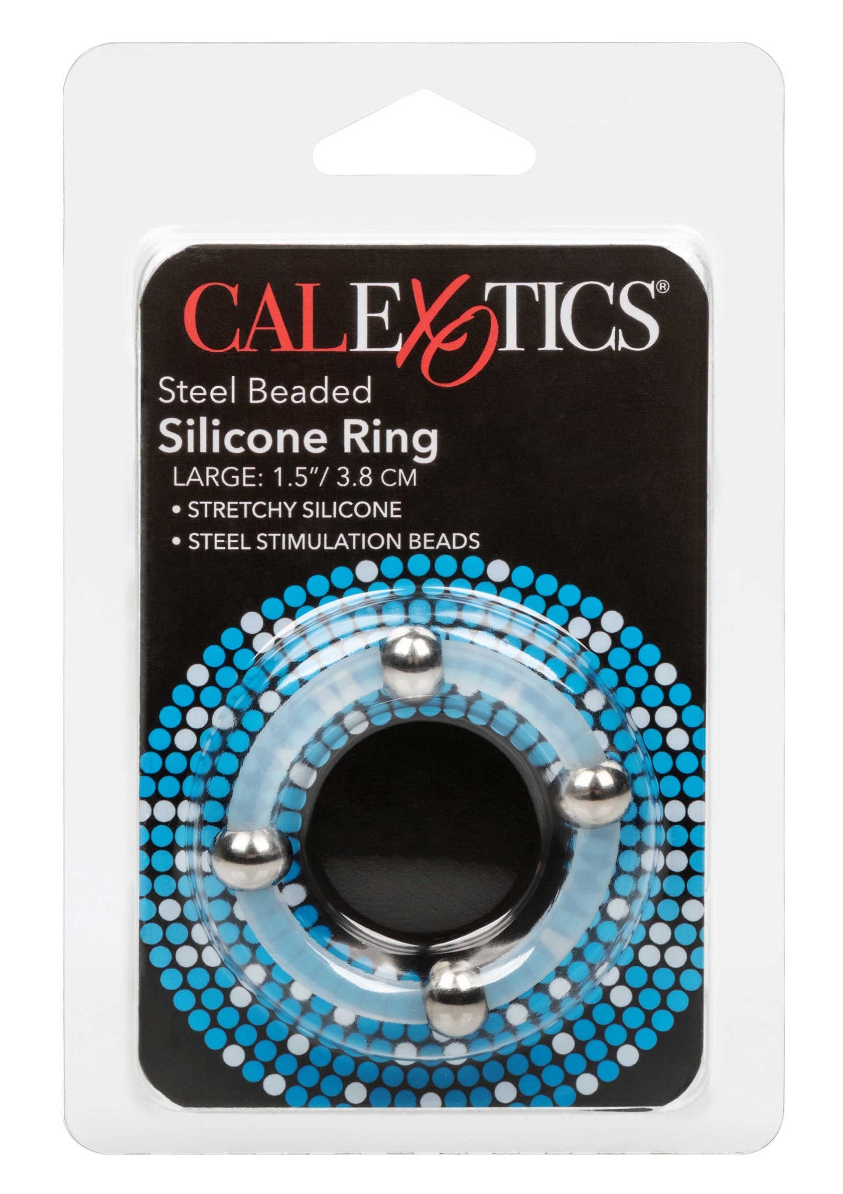 Steel Beaded Silicone Ring L - Afbeelding 2
