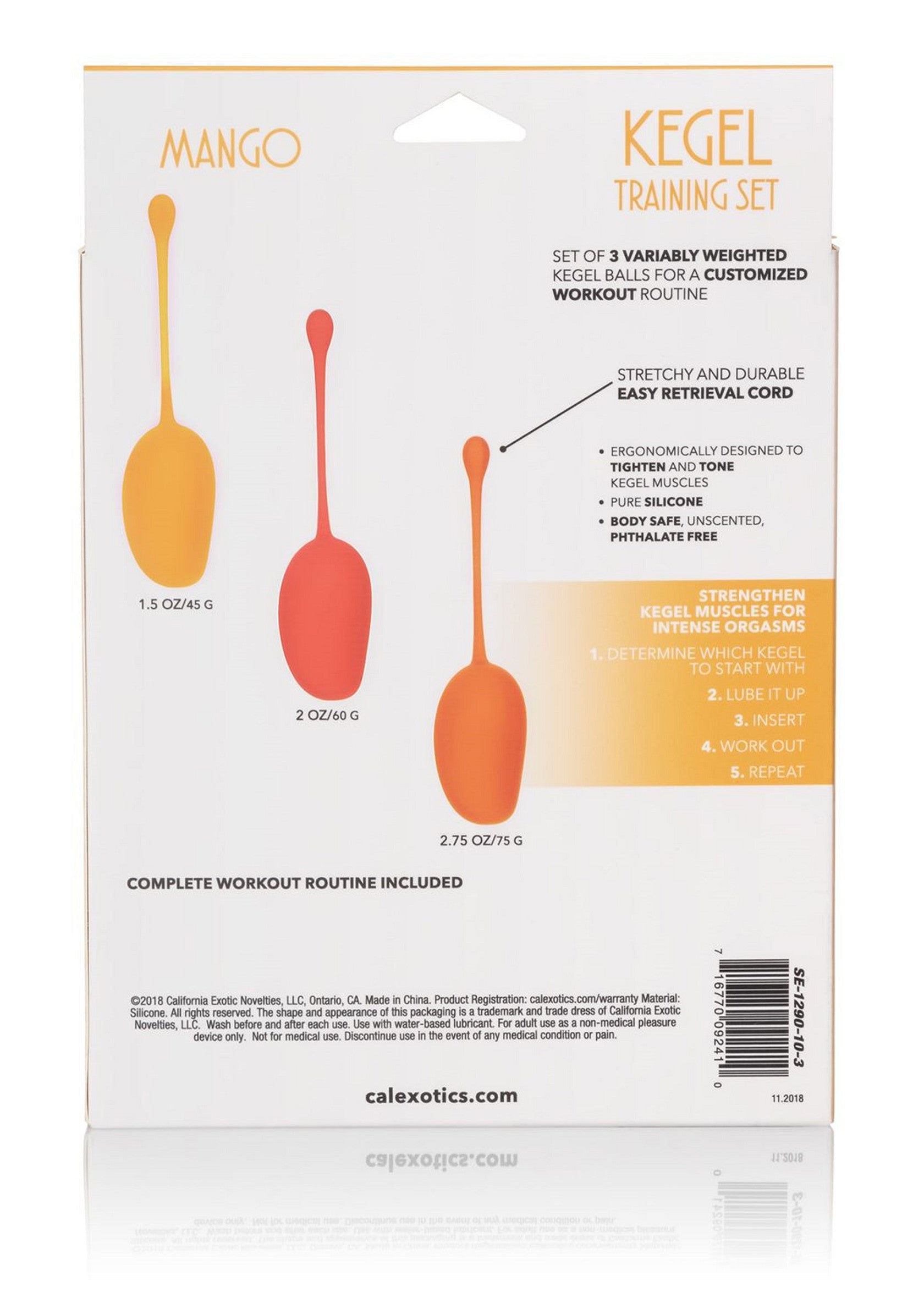 Kegel Training Set Mango - Afbeelding 3