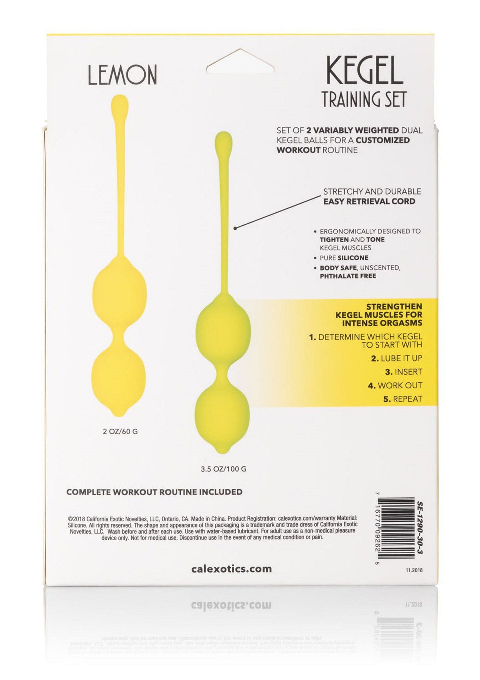 Kegel Training Set Lemon - Afbeelding 3