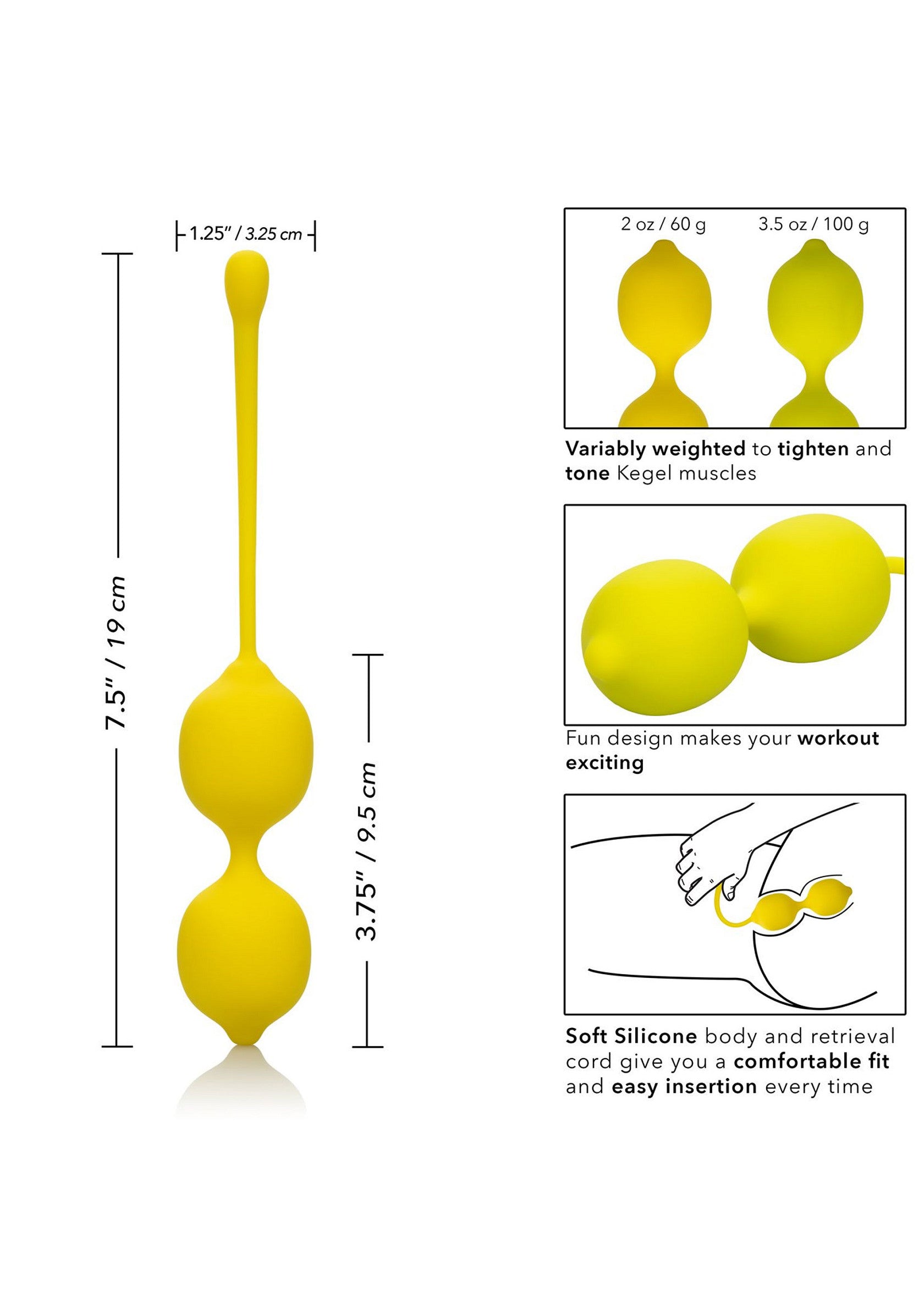 Kegel Training Set Lemon - Afbeelding 4