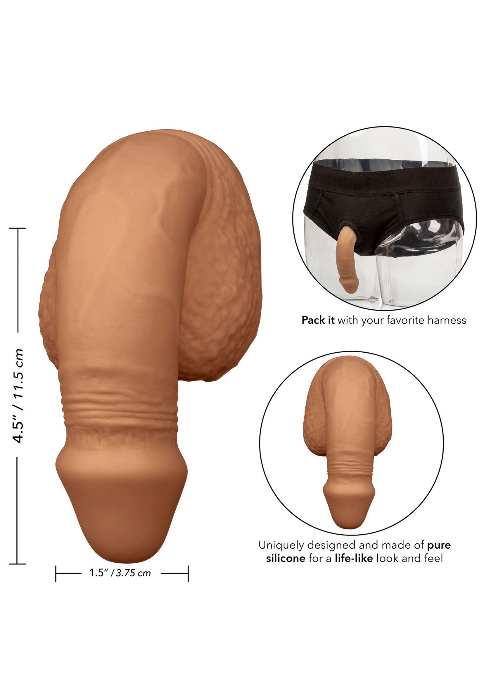 5 inch Silicone Packing Penis - Afbeelding 3