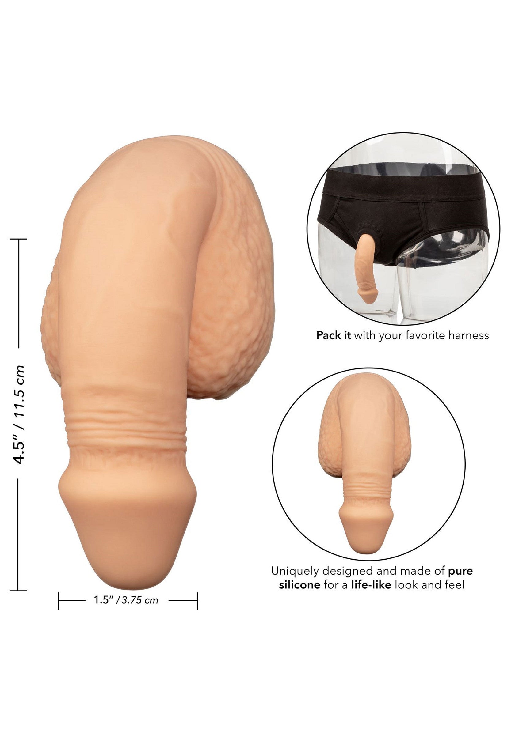 5 inch Silicone Packing Penis - Afbeelding 9