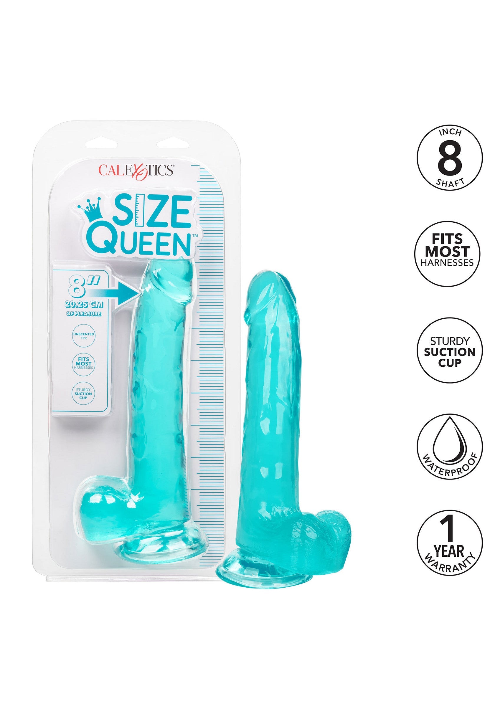 Queen Size Dong 8 inch - Afbeelding 7