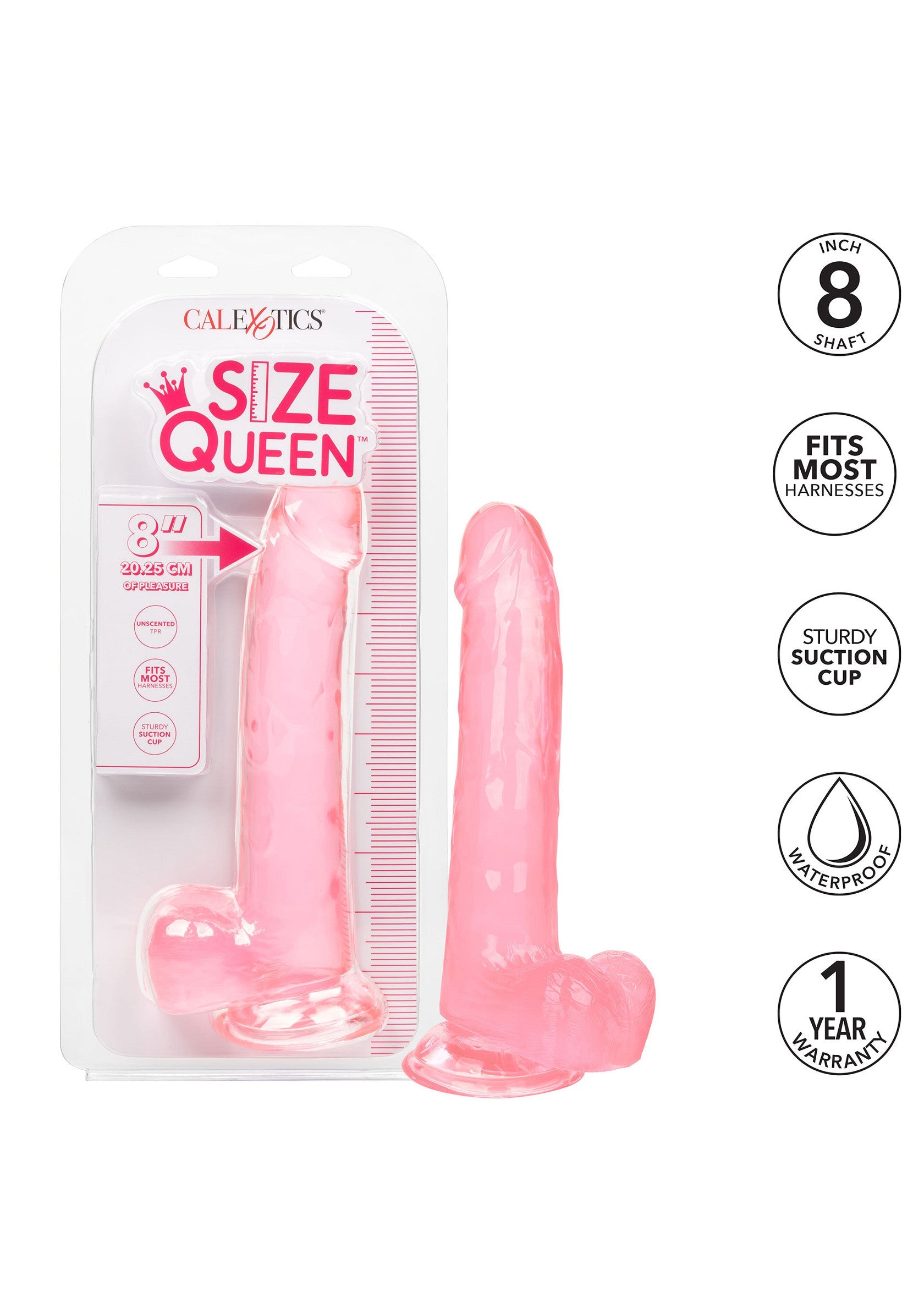 Queen Size Dong 8 inch - Afbeelding 14