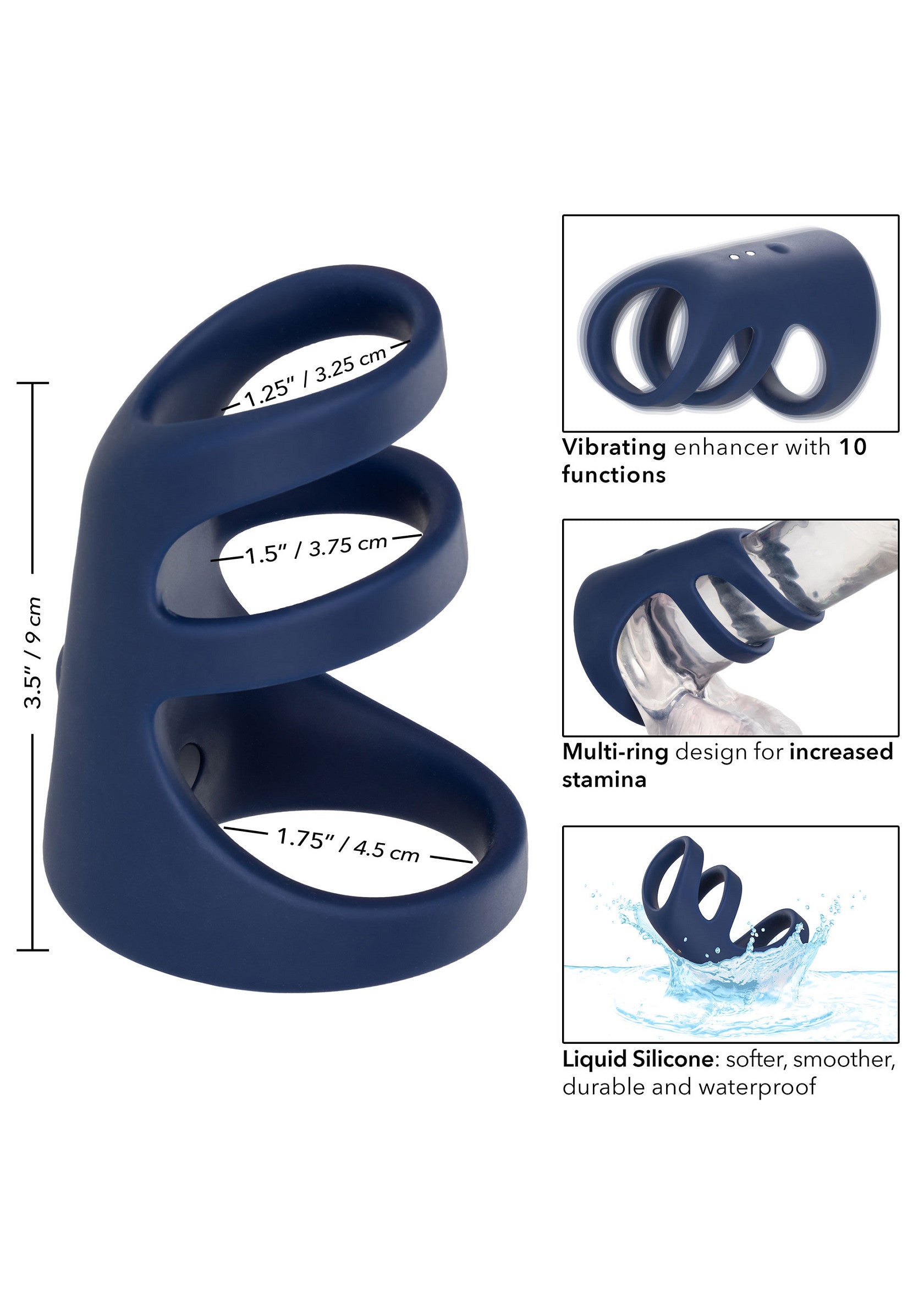 Rechargeable Triple Cock Cage - Afbeelding 9
