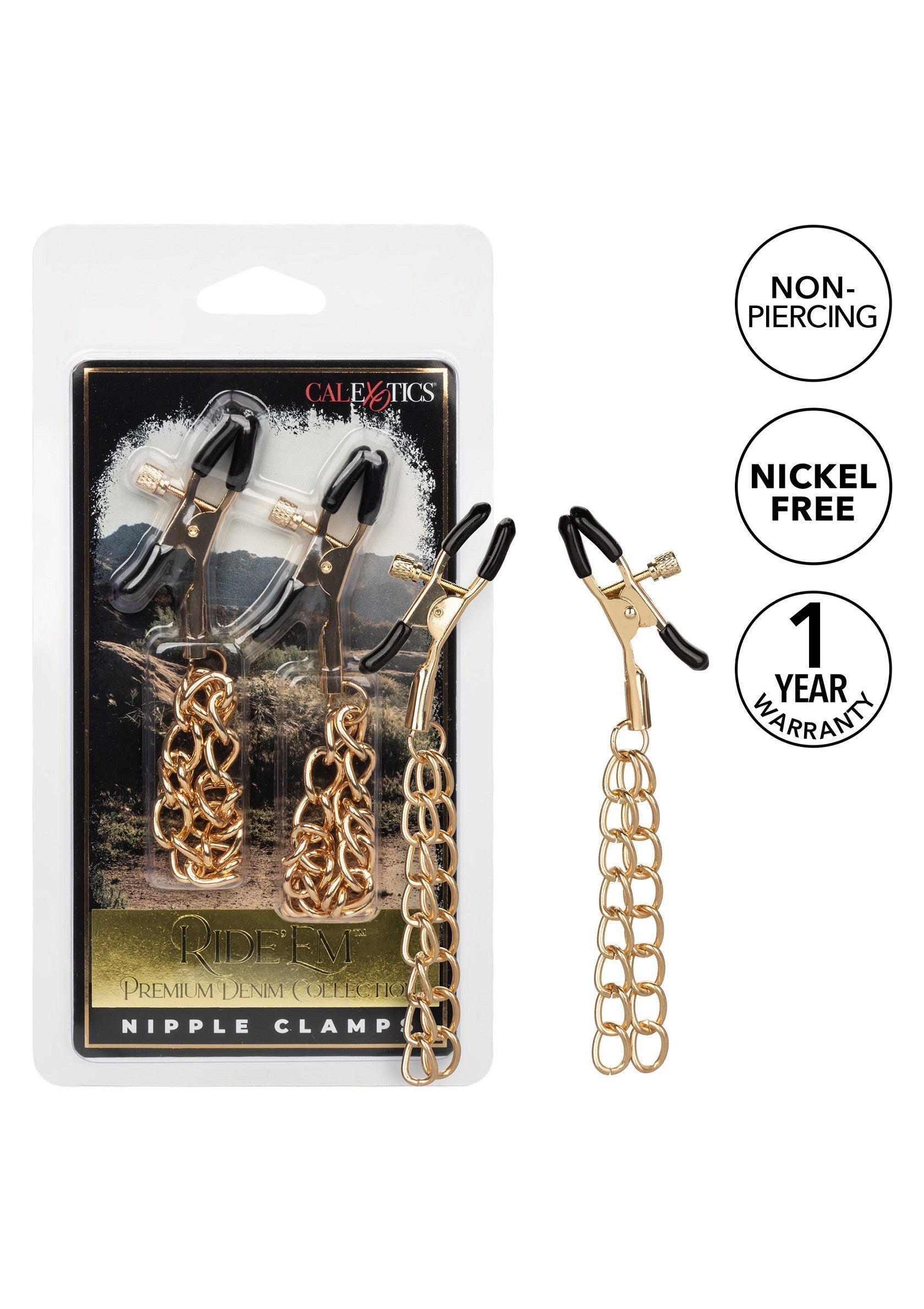 Ride Em Denim Nipple Clamps - Afbeelding 6