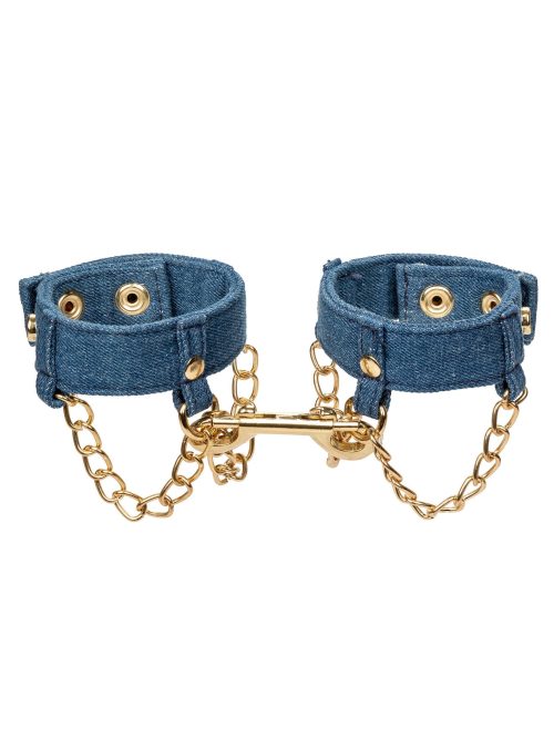 Ride Em Denim Wrist Cuffs