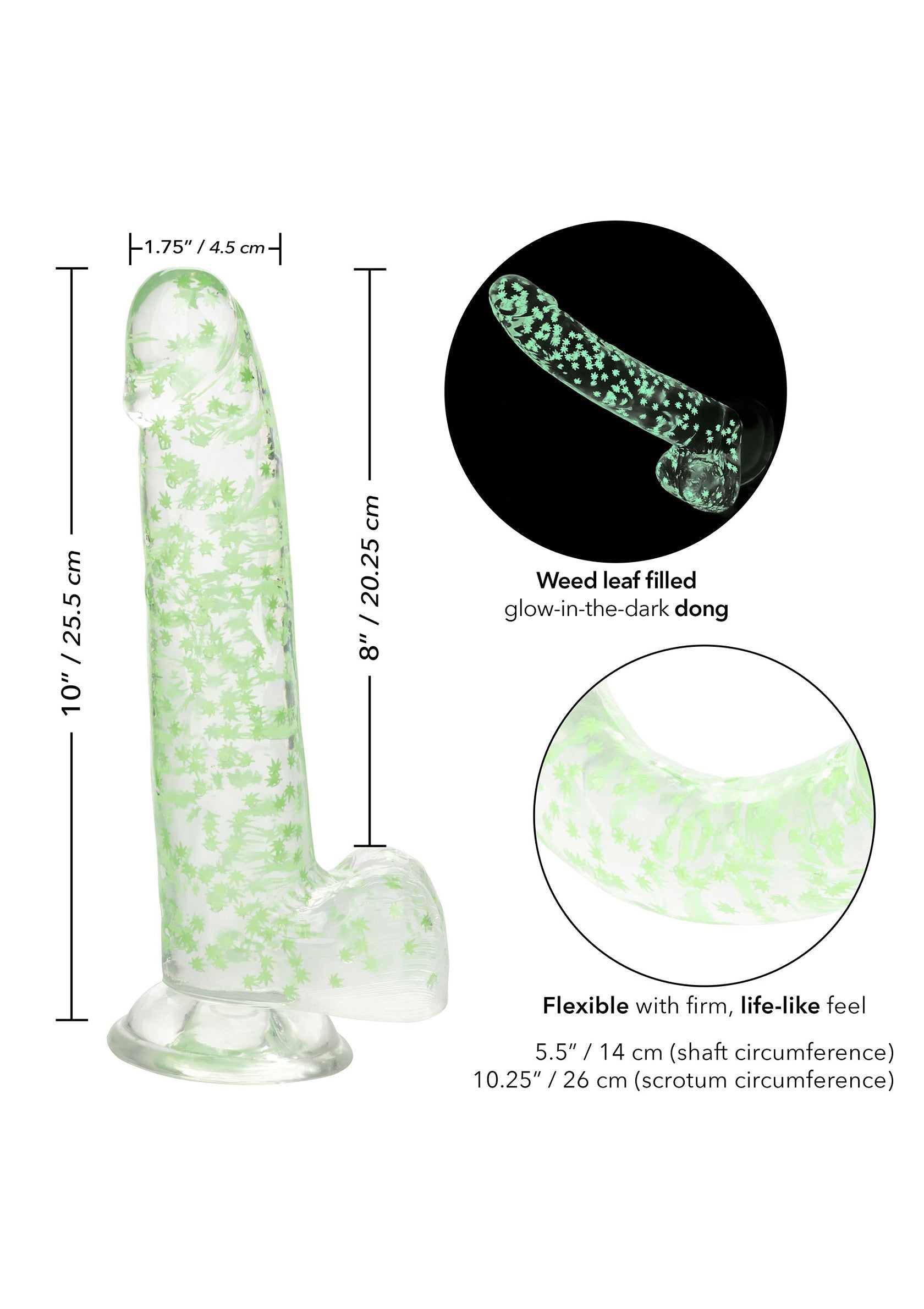 I Leaf Dick Glow Dildo - Afbeelding 9
