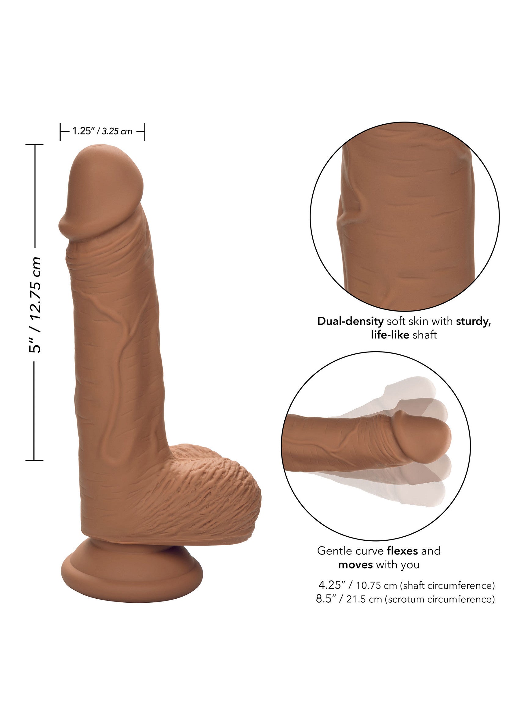 Dual Density Silicone Stud 5 inch - Afbeelding 2