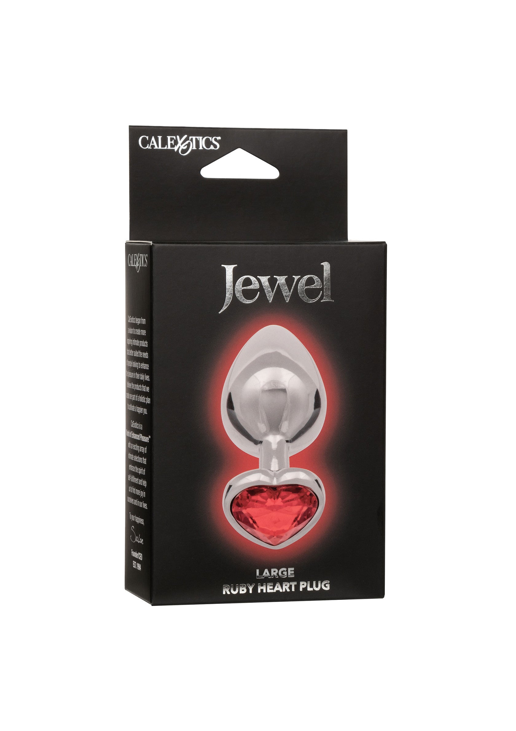 Jewel Large Ruby Heart Plug - Afbeelding 2