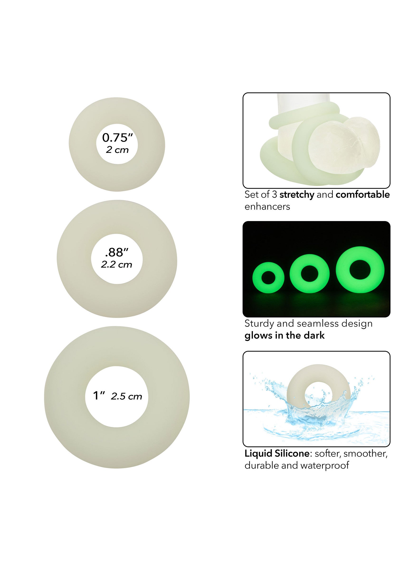 Silicone 3 Ring Set - Afbeelding 5