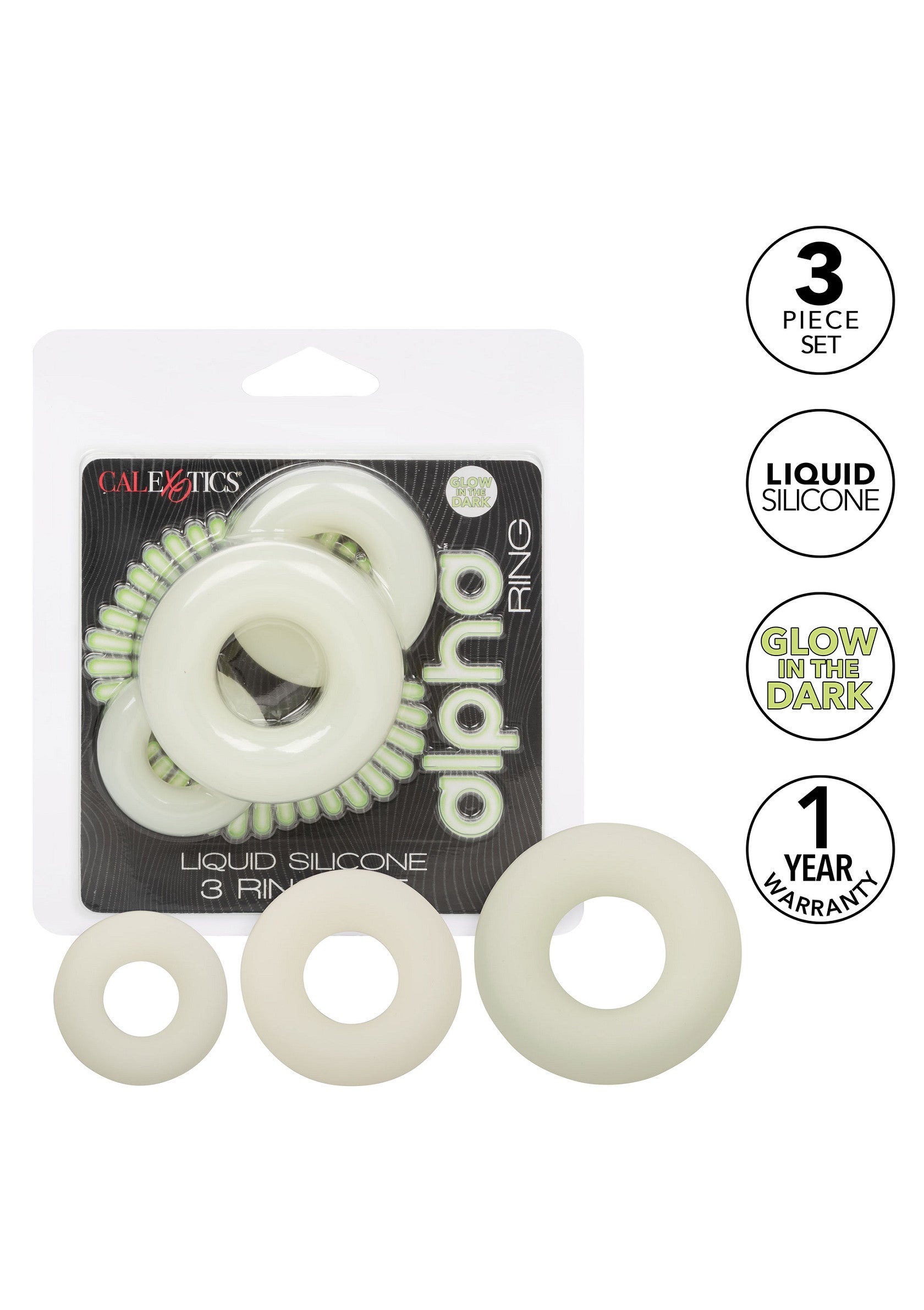 Silicone 3 Ring Set - Afbeelding 6