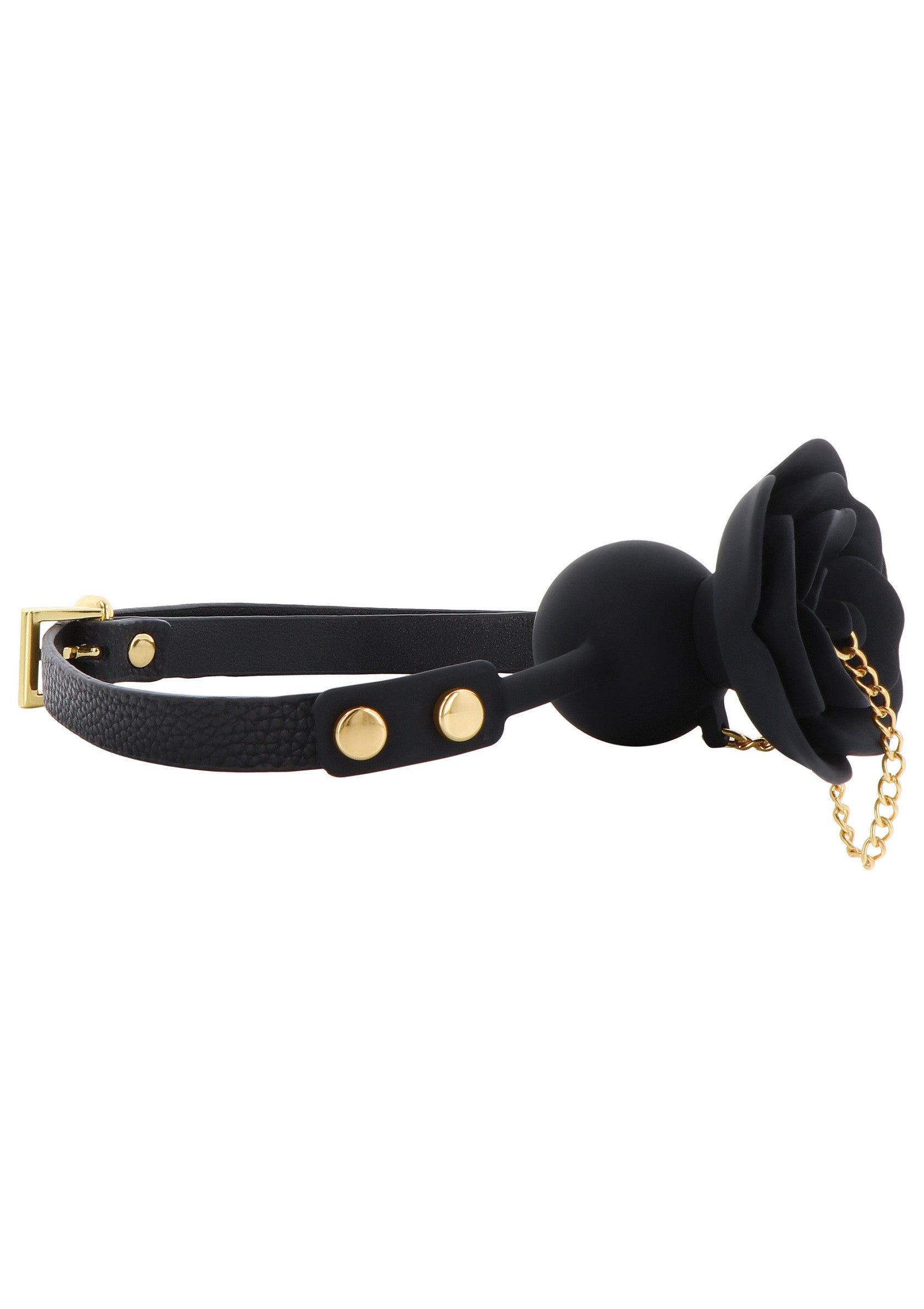 Rose Ball Gag with Plug - Afbeelding 5