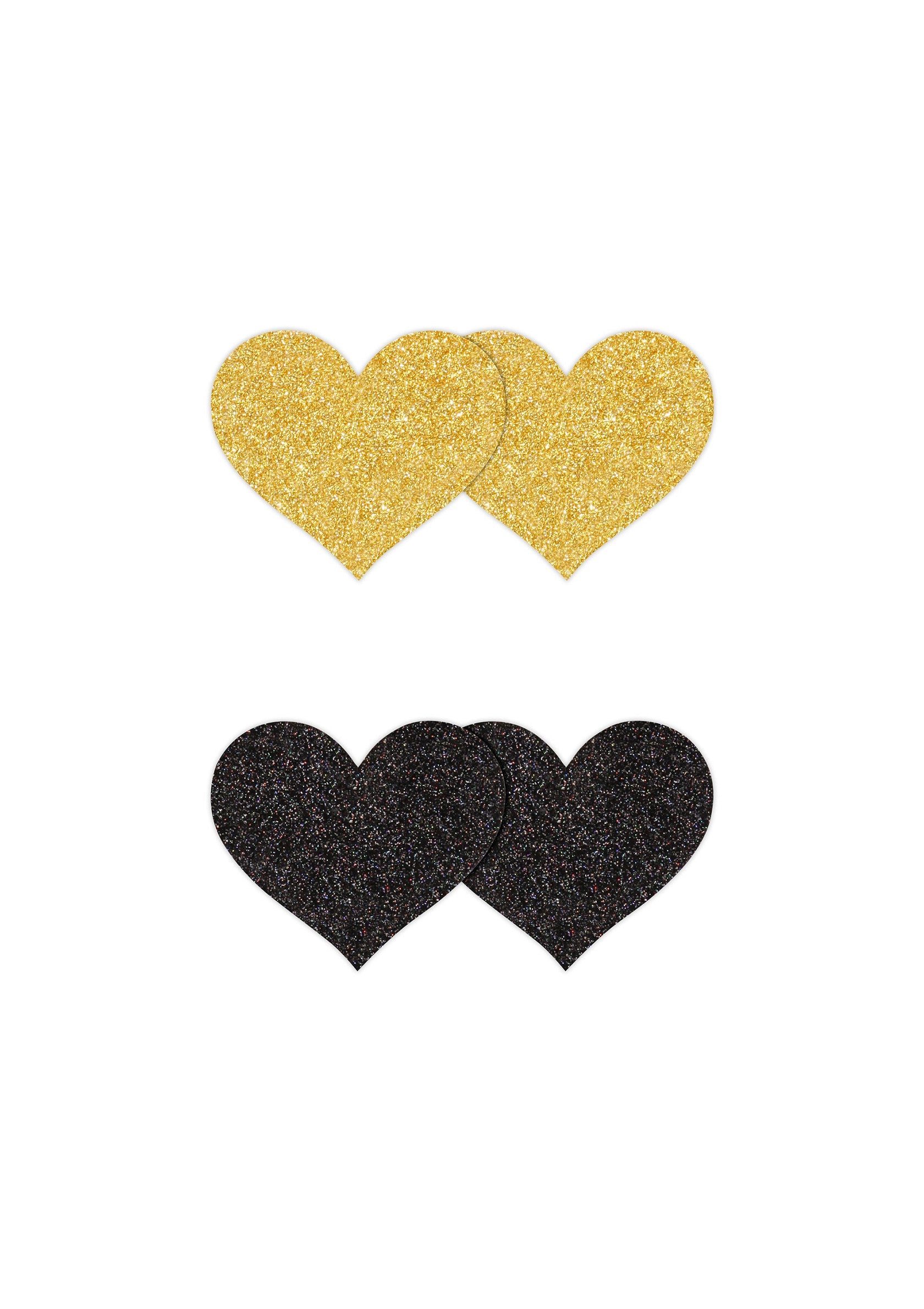 Pasties Glitter Hearts 2 Pair