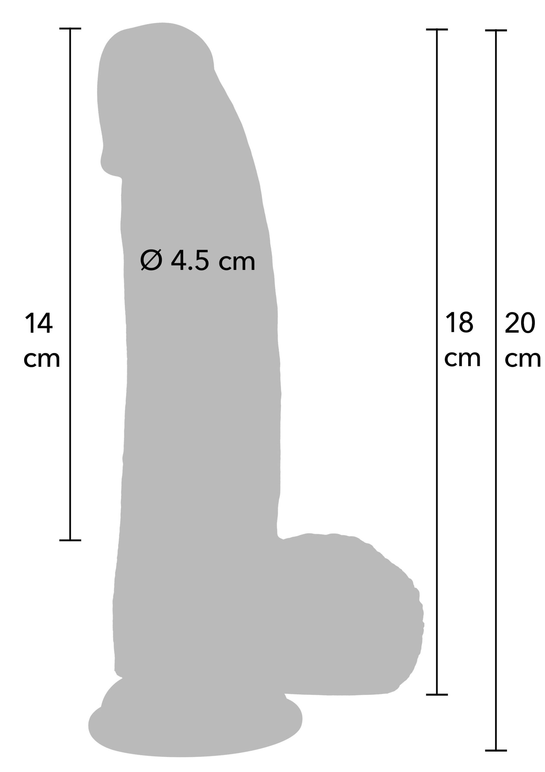 Realistic Dildo Liquid Silicone 18 cm - Afbeelding 10