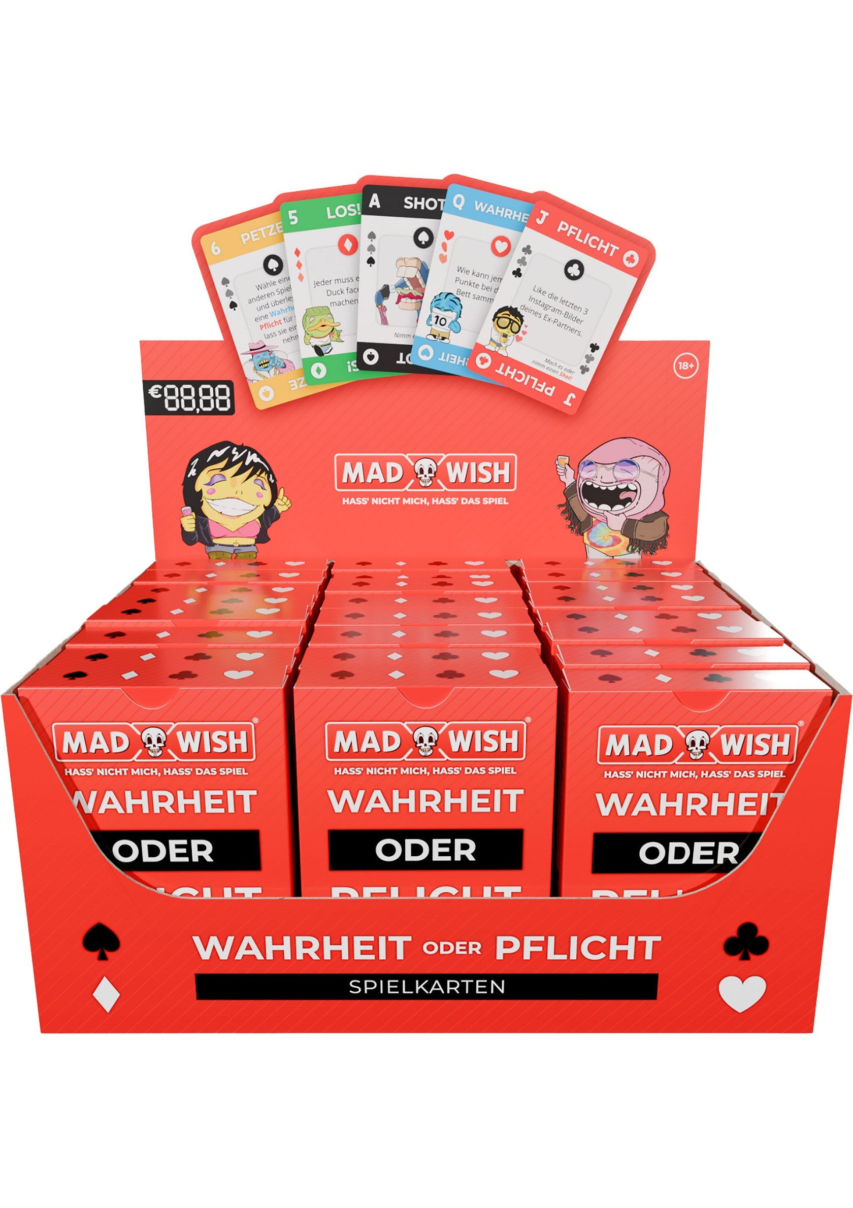 MadWish Playing Cards 24 pcs ENG/DE - Afbeelding 6