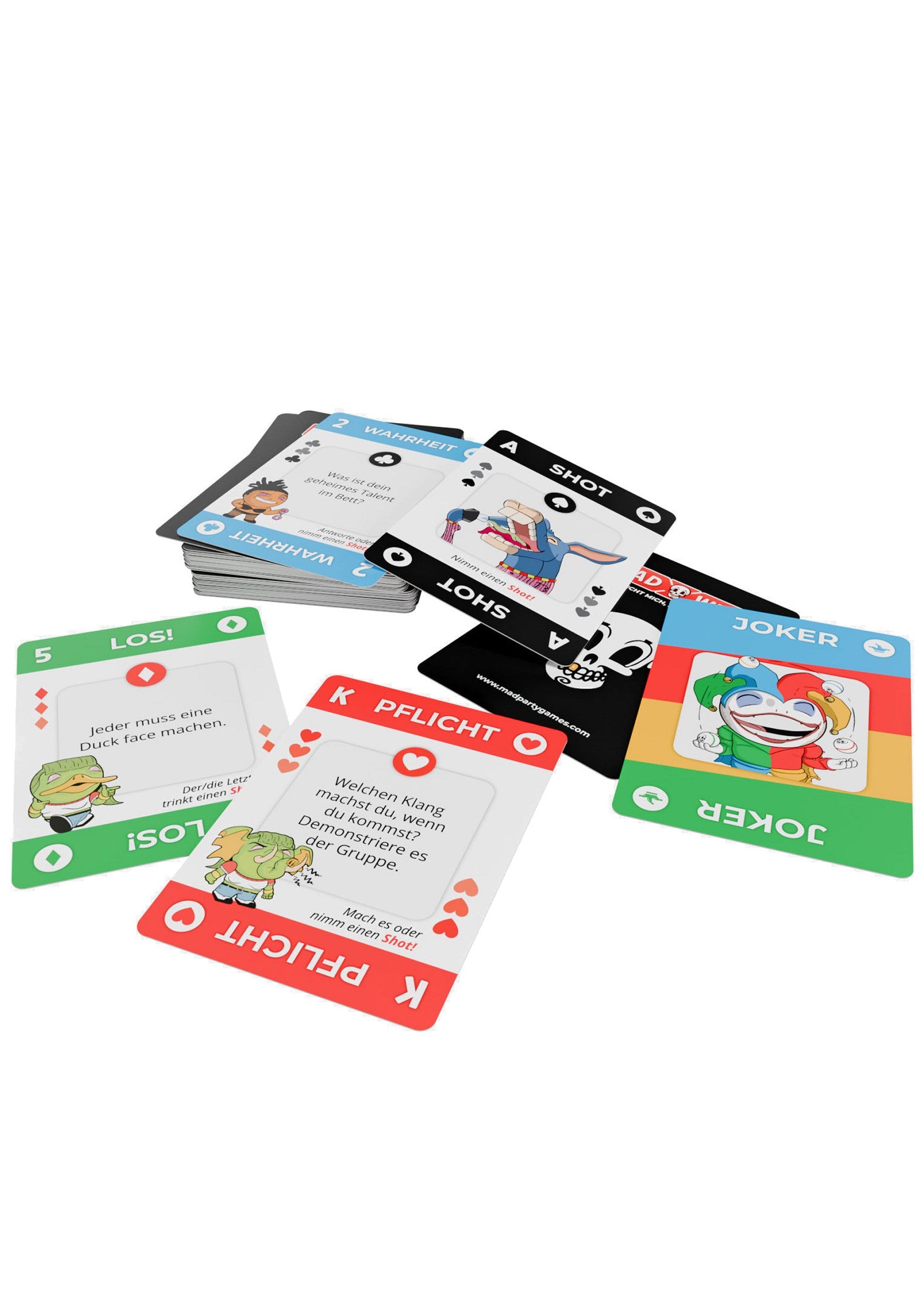 MadWish Playing Cards 24 pcs ENG/DE - Afbeelding 8