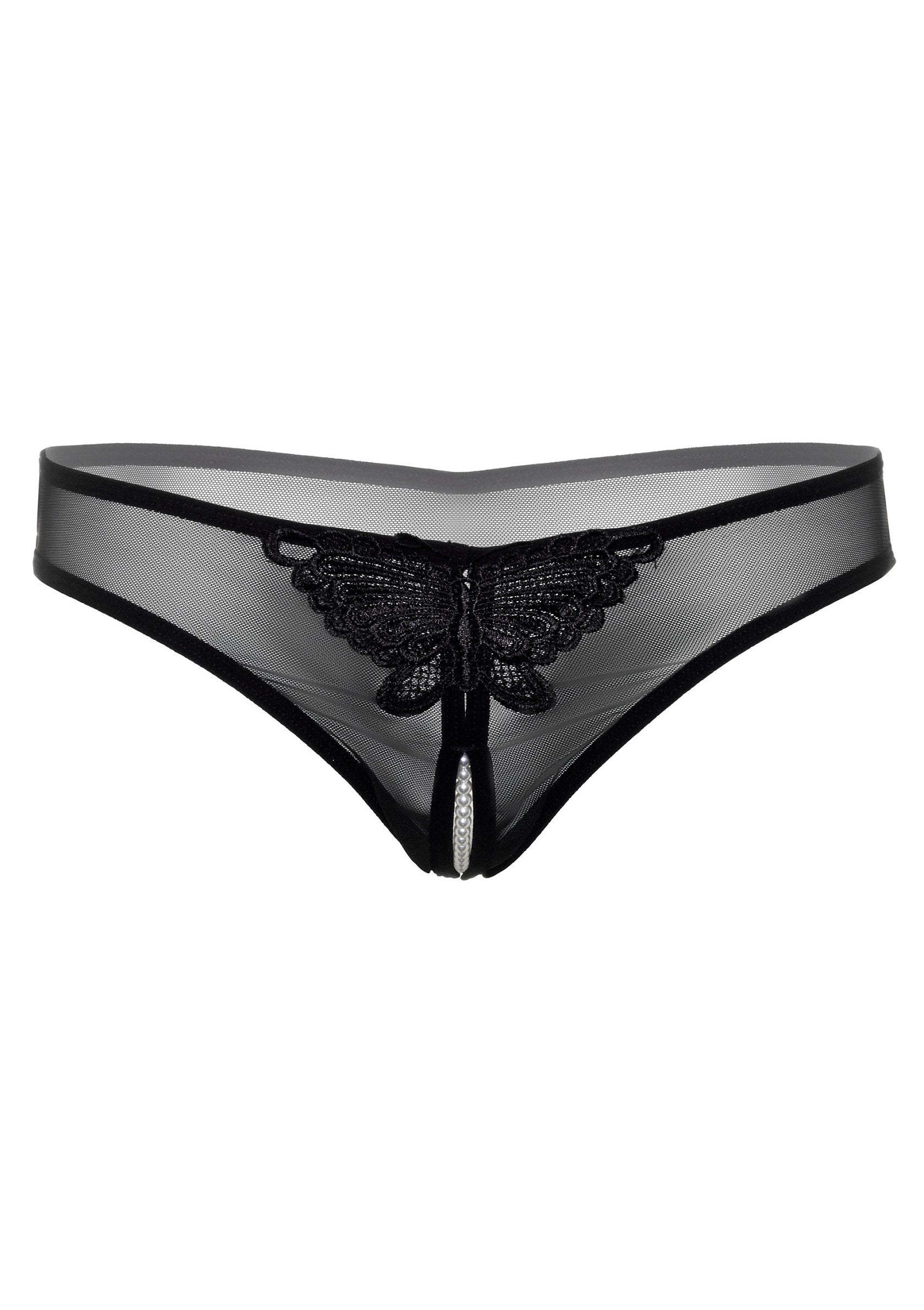 Indra crotchless beaded thong - Afbeelding 4
