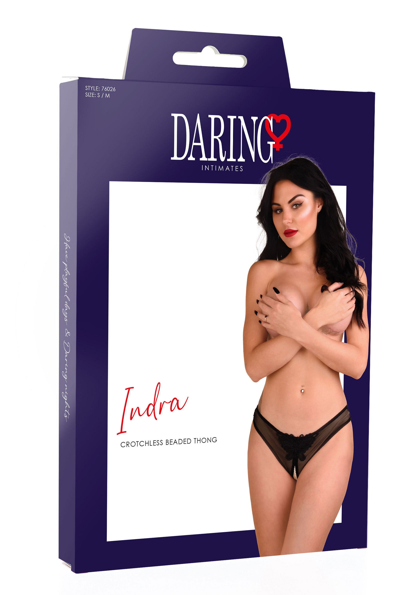 Indra crotchless beaded thong - Afbeelding 7