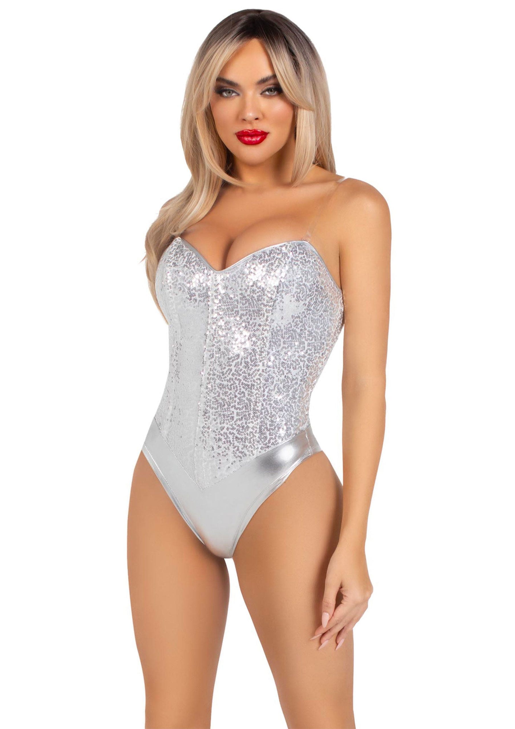 Sequin Boned Crotch Bodysuit - Afbeelding 9