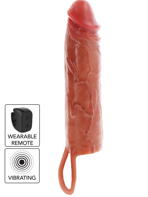 Hydrated Skin Penis Silicone Sleeve Vibrating 20 cm