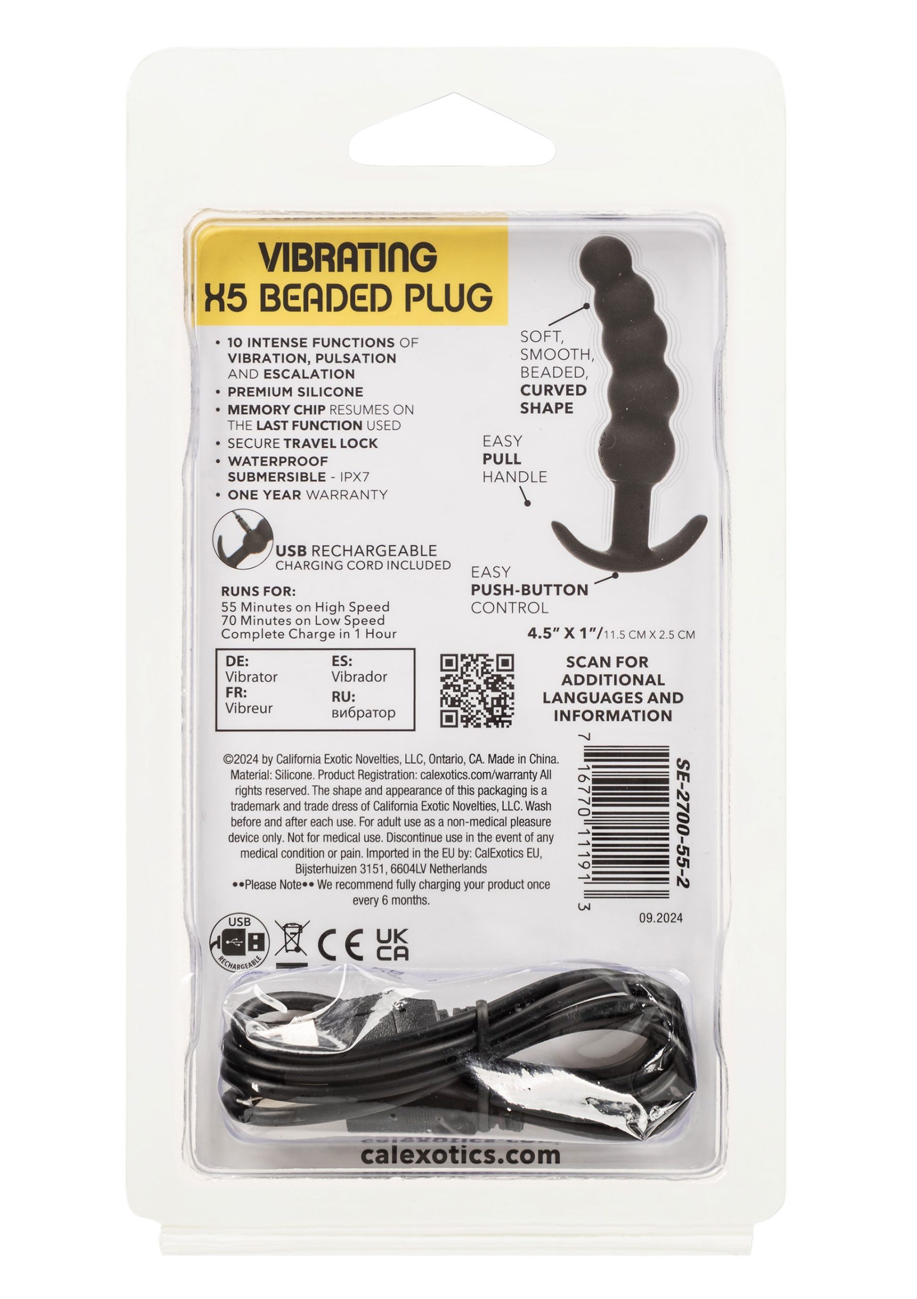 Vibrating X5 Beaded Plug - Afbeelding 3