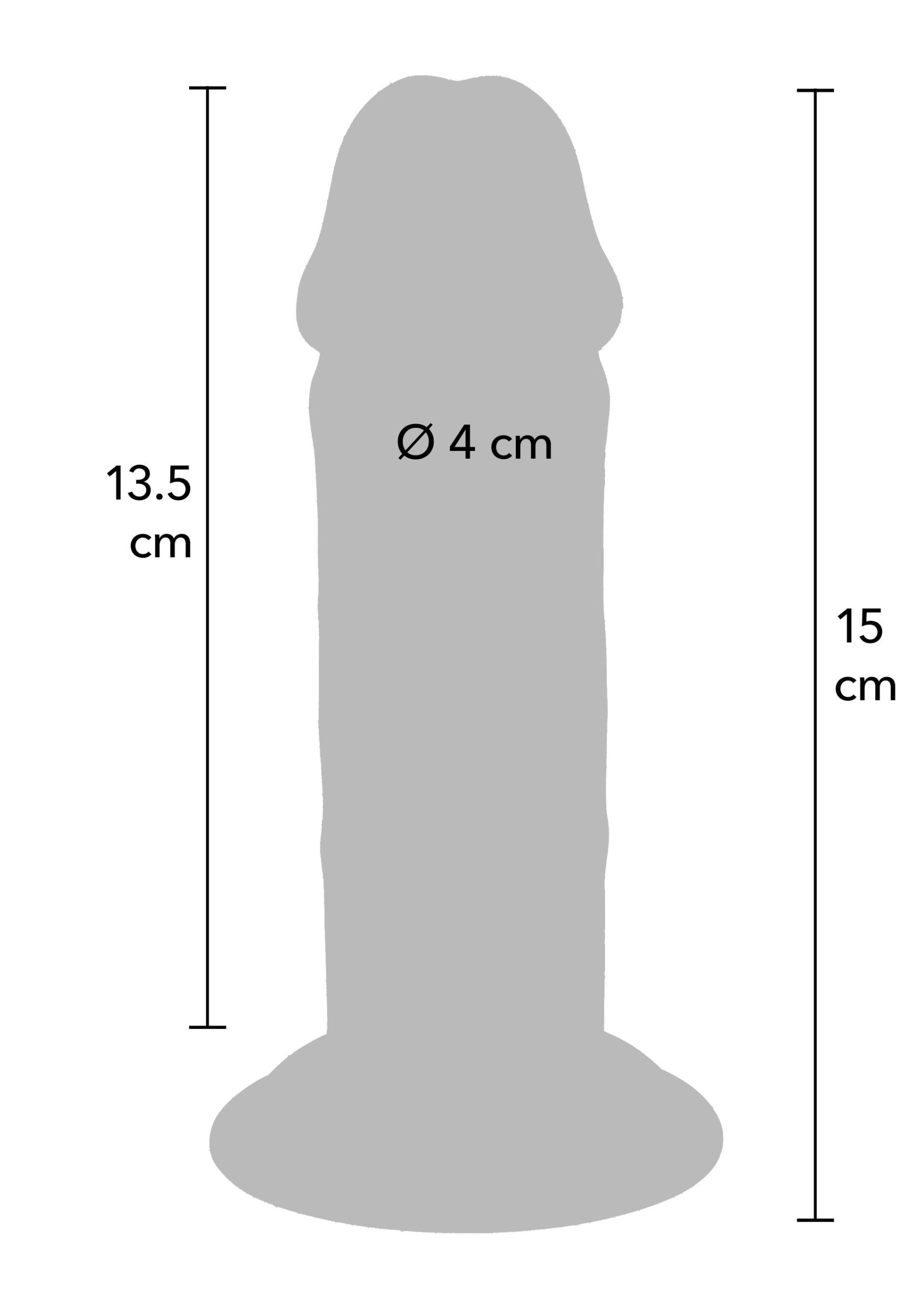 Deluxe Dual Density Thick Dong TPE 15 cm - Afbeelding 3