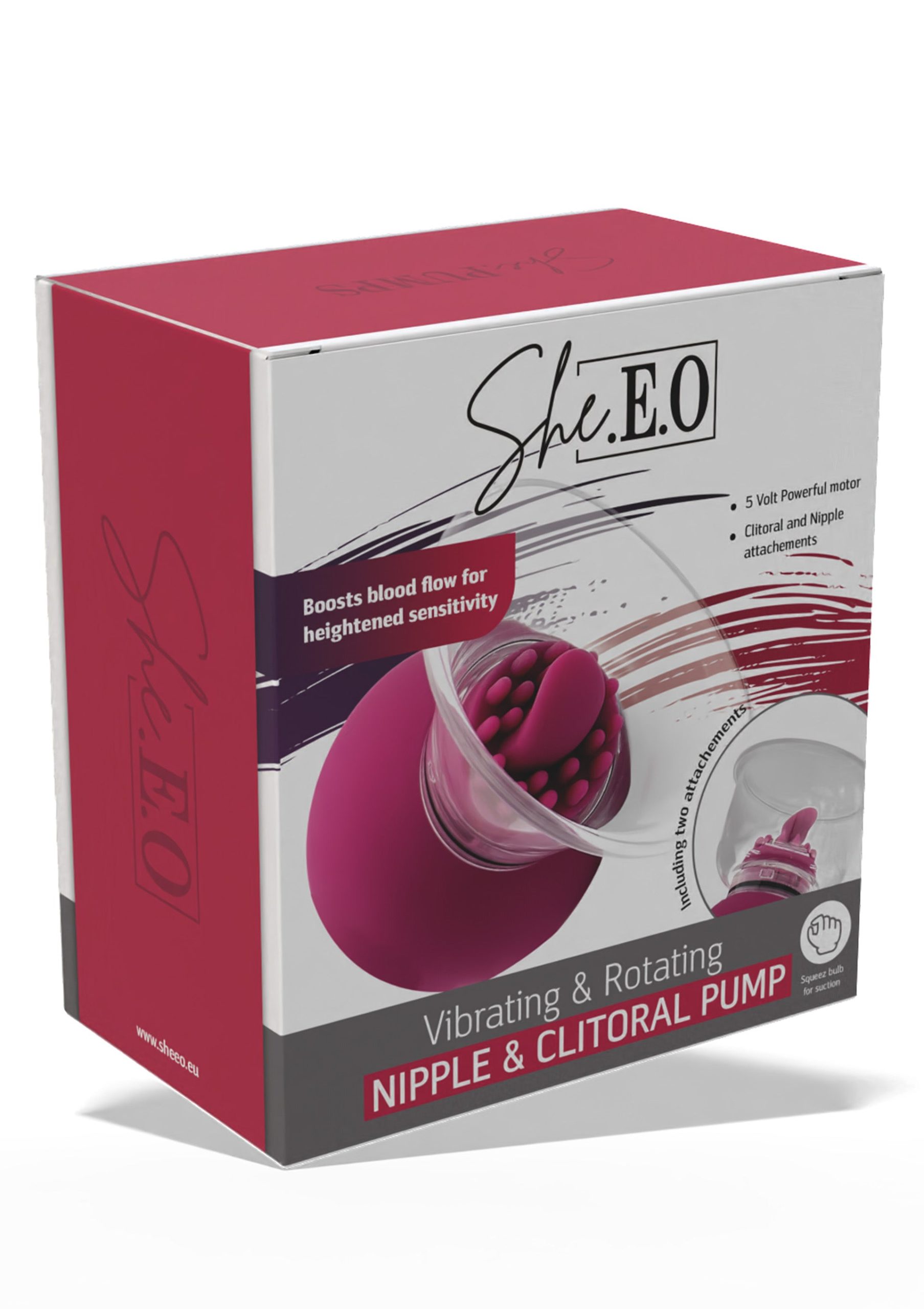 Vibrating & Rotating Nipple & Clitoral Pump - Afbeelding 2