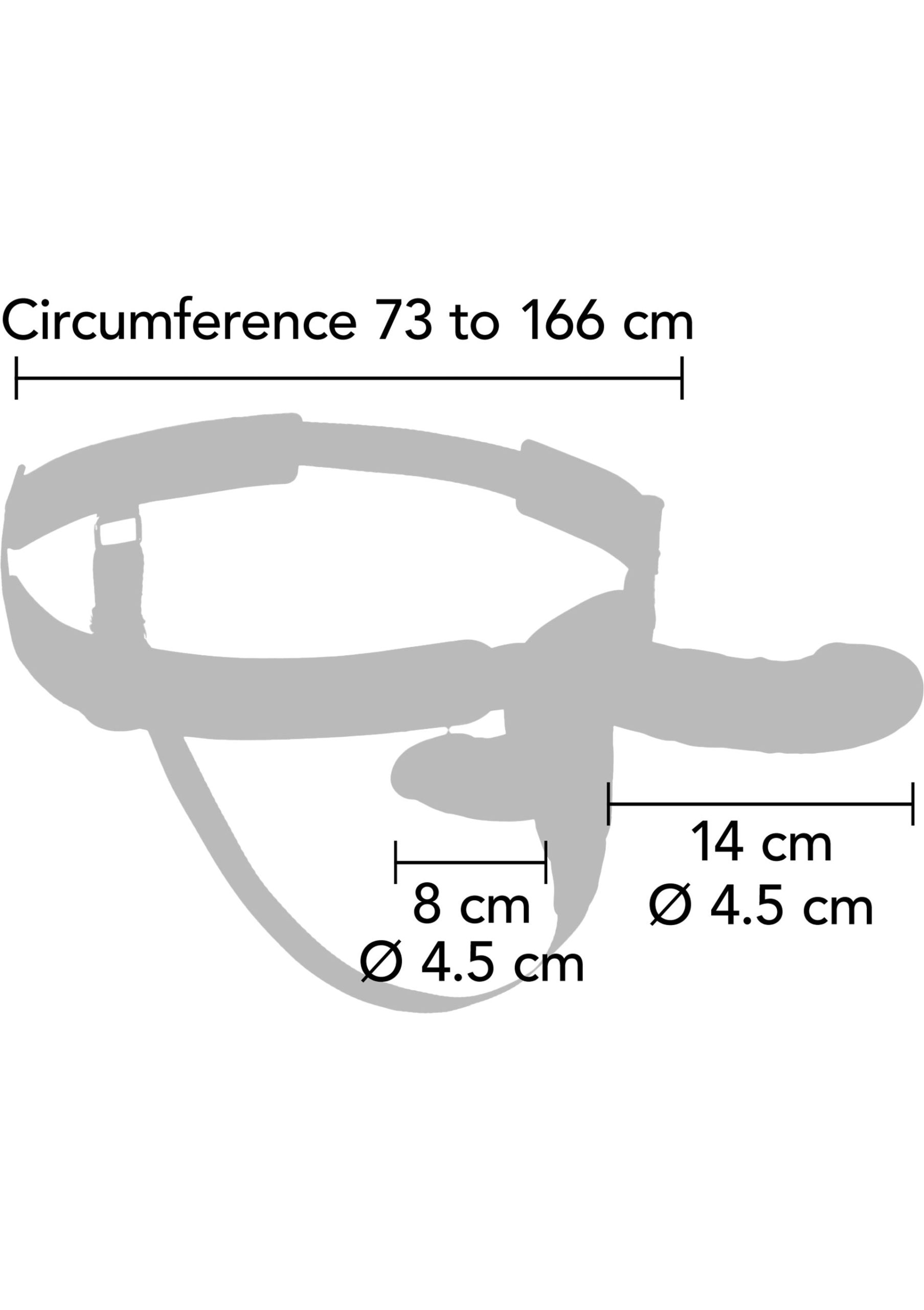 Double Vibrating Pleasure Penis Strapon 14 cm - Afbeelding 9